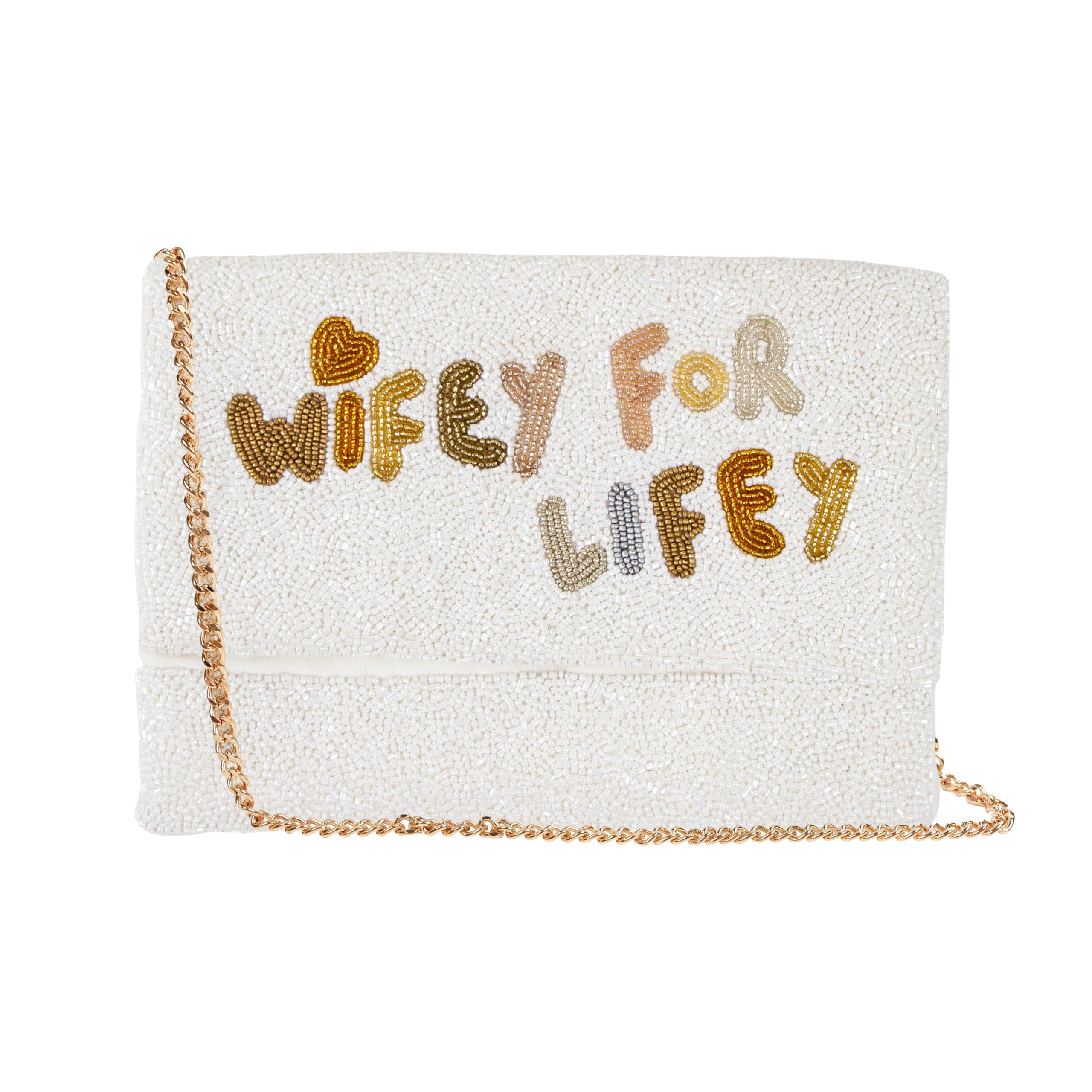 Elegant Beaded Bridal Clutch Purse - Perfect Wedding Day Accessory, Bachelorette Party & Bridal Shower Gift for Bride to Be | Ideal for Ceremonies, Receptions and Special Occasions