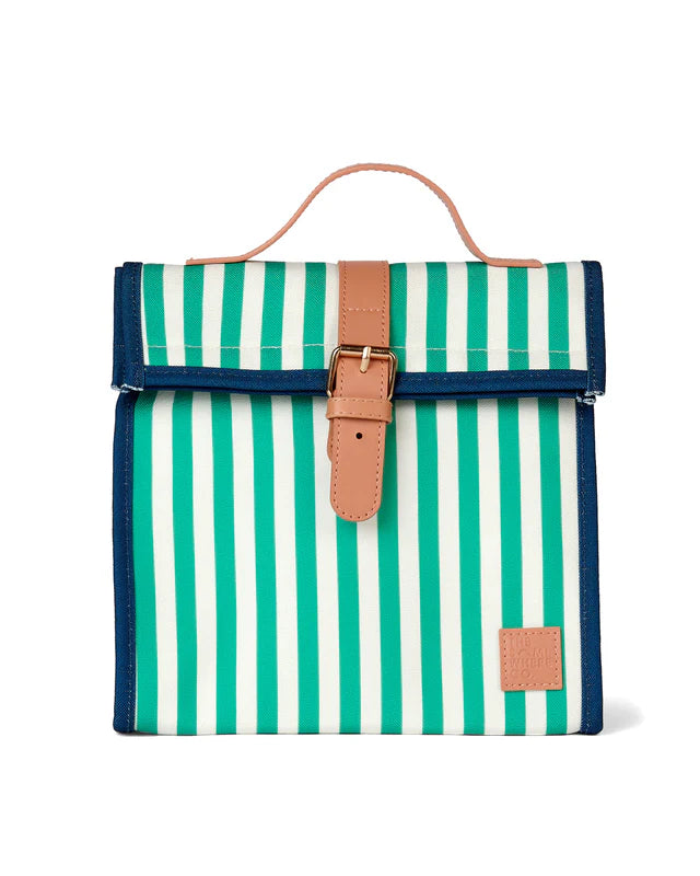 Stylish Riviera Lunch Satchel by The Somewhere Co - Elegant Tote Bag for Work, Beach & Travel - Perfect for Office, Picnics & Weekend Getaways