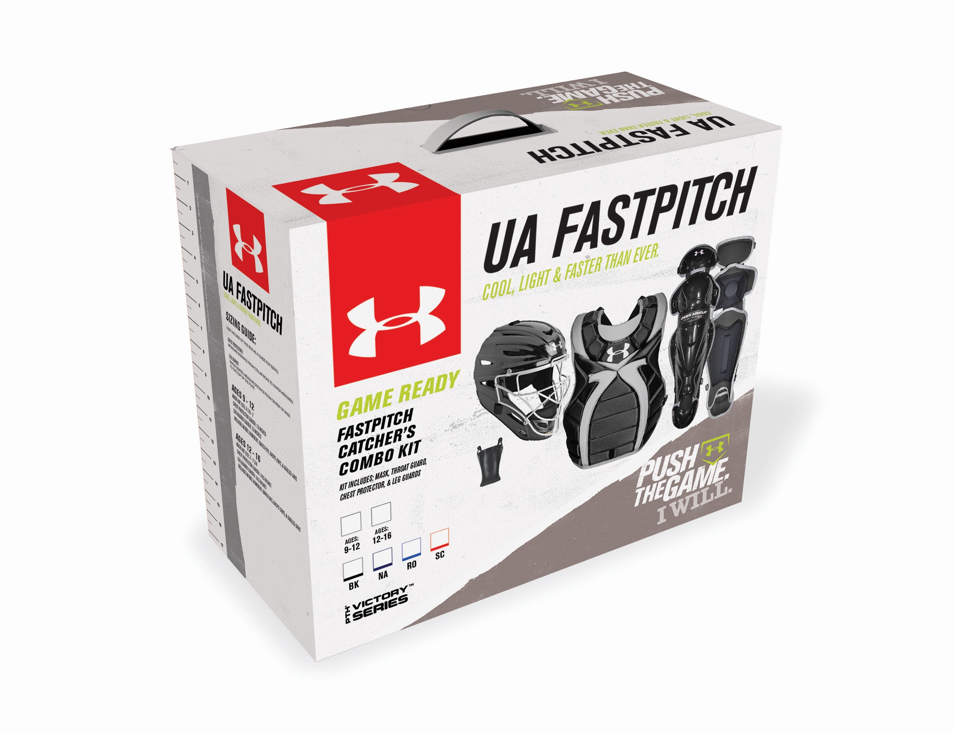 Under Armour Youth Fast Pitch Victory Catching Kit for Girls Ages 9-12 | Softball Catcher Gear with Chest Protector, Leg Guards & Helmet | Perfect for Practice & Games
