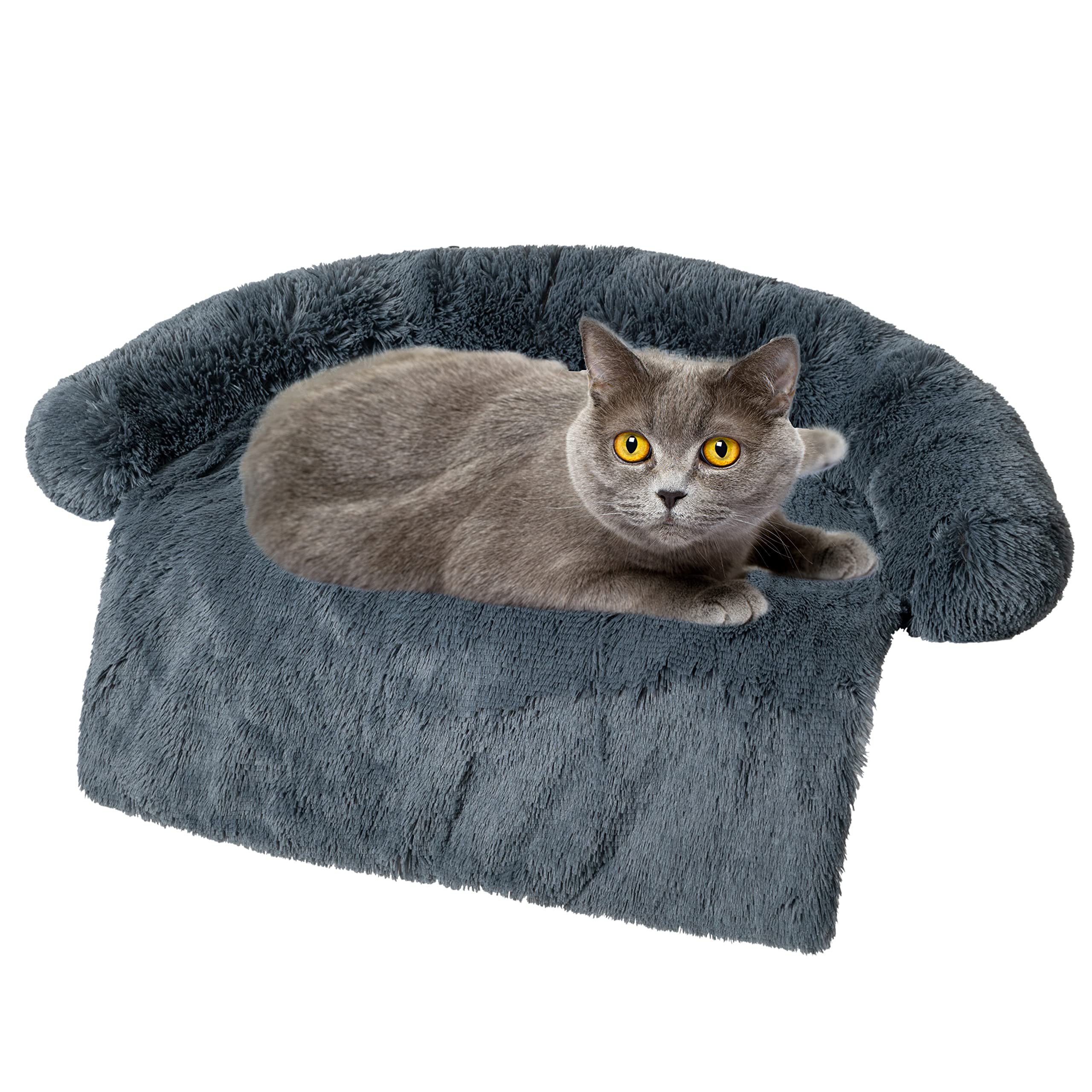Luxury Waterproof Dog & Cat Bed Mat - Non-Slip Sofa Style Pet Couch Cover for Crate, Cage, or Car Travel - Soft Comfortable Pet Mat for Indoor & Outdoor Use