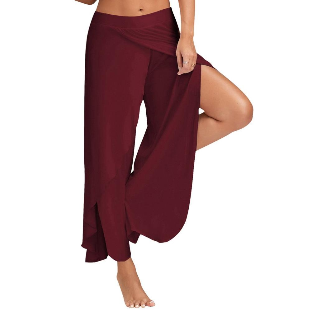 ZEFOTIM Women's Stretchy Wide Leg Palazzo Lounge Pants - Soft Casual Comfort Pants for Women, Perfect for Yoga, Lounging & Home Wear