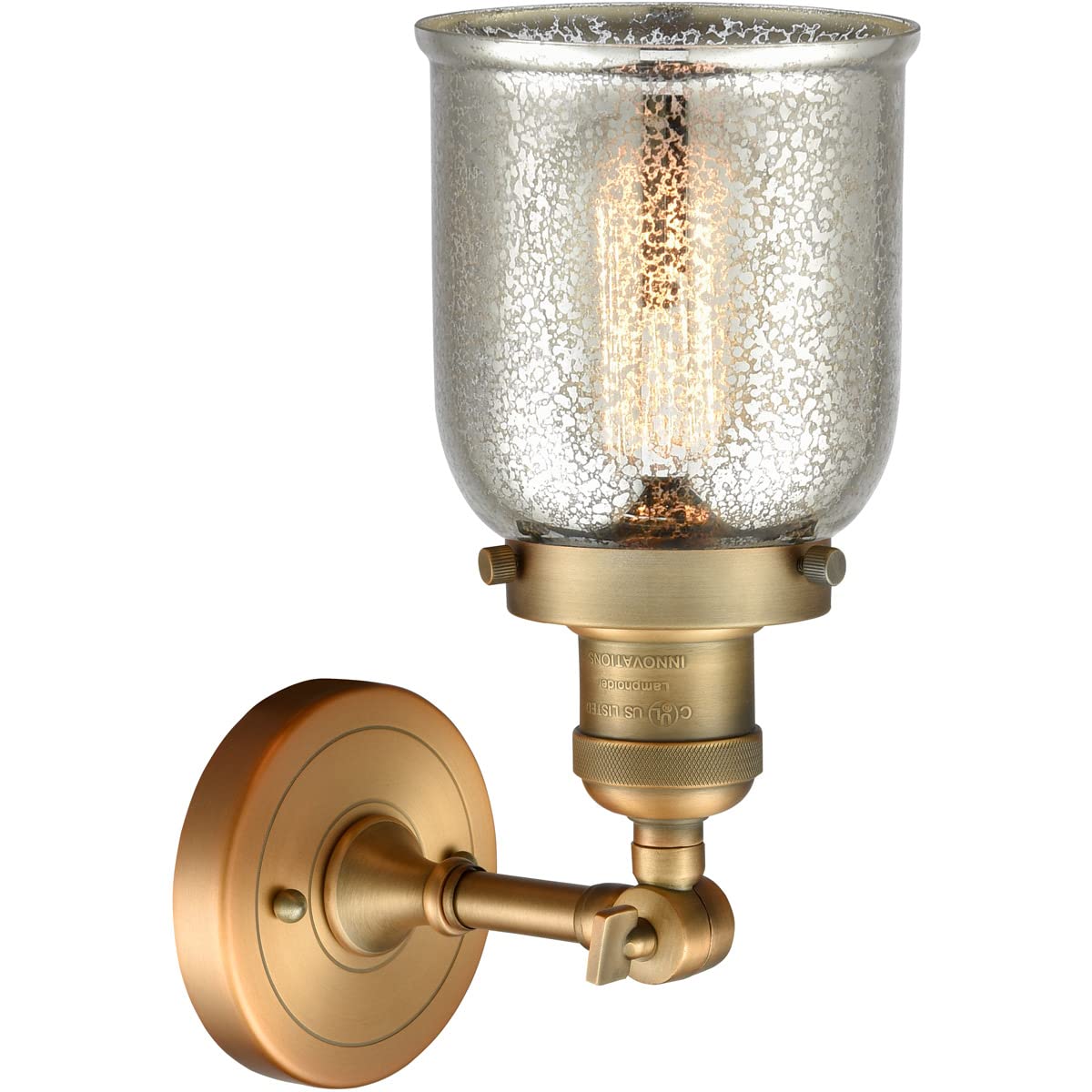 Innovations 203-BB-G58-LED Modern LED Wall Sconce Light Fixture - Dimmable Indoor Lighting for Bedroom, Living Room, Hallway & Staircase