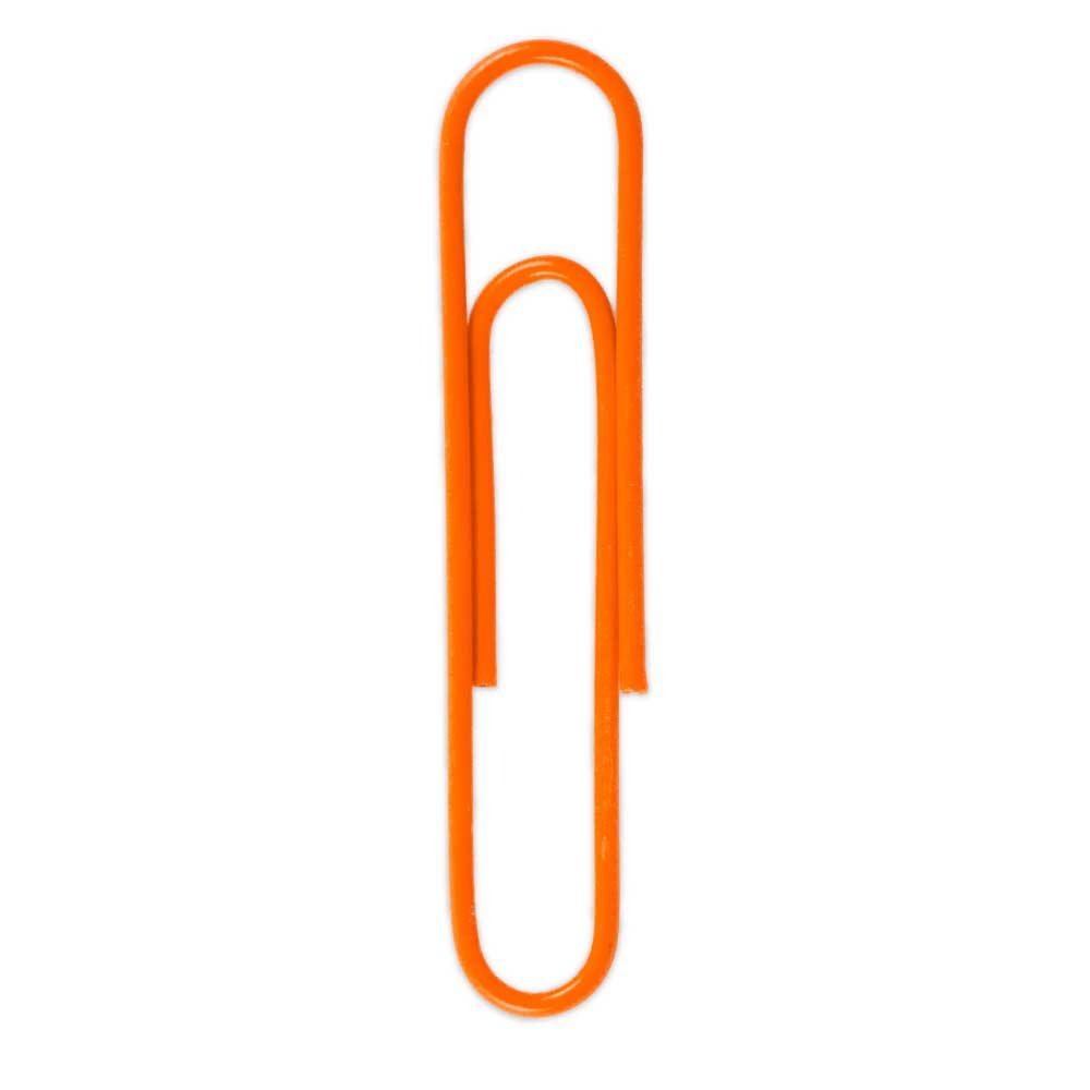 JAM PAPER Office Clip Assortment - 1 Binder Clip, 1 Round Paper Cloop, 2 Paper Clips (Regular & Jumbo) - 4-Pack Orange - Perfect for Organizing Documents, School Supplies, and Office Work