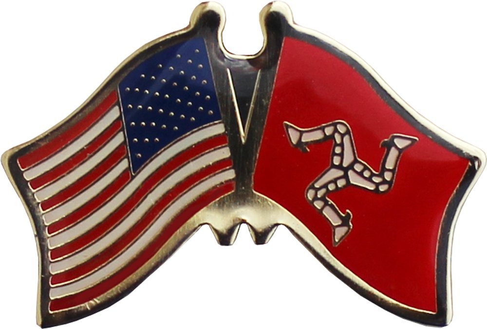 USA & Isle of Man Flag Bike Hat Lapel Pin Set - Pack of 12 Patriotic Cycling Accessories for Bikers, Cyclists & Outdoor Enthusiasts - Perfect for Helmets, Jackets & Backpacks