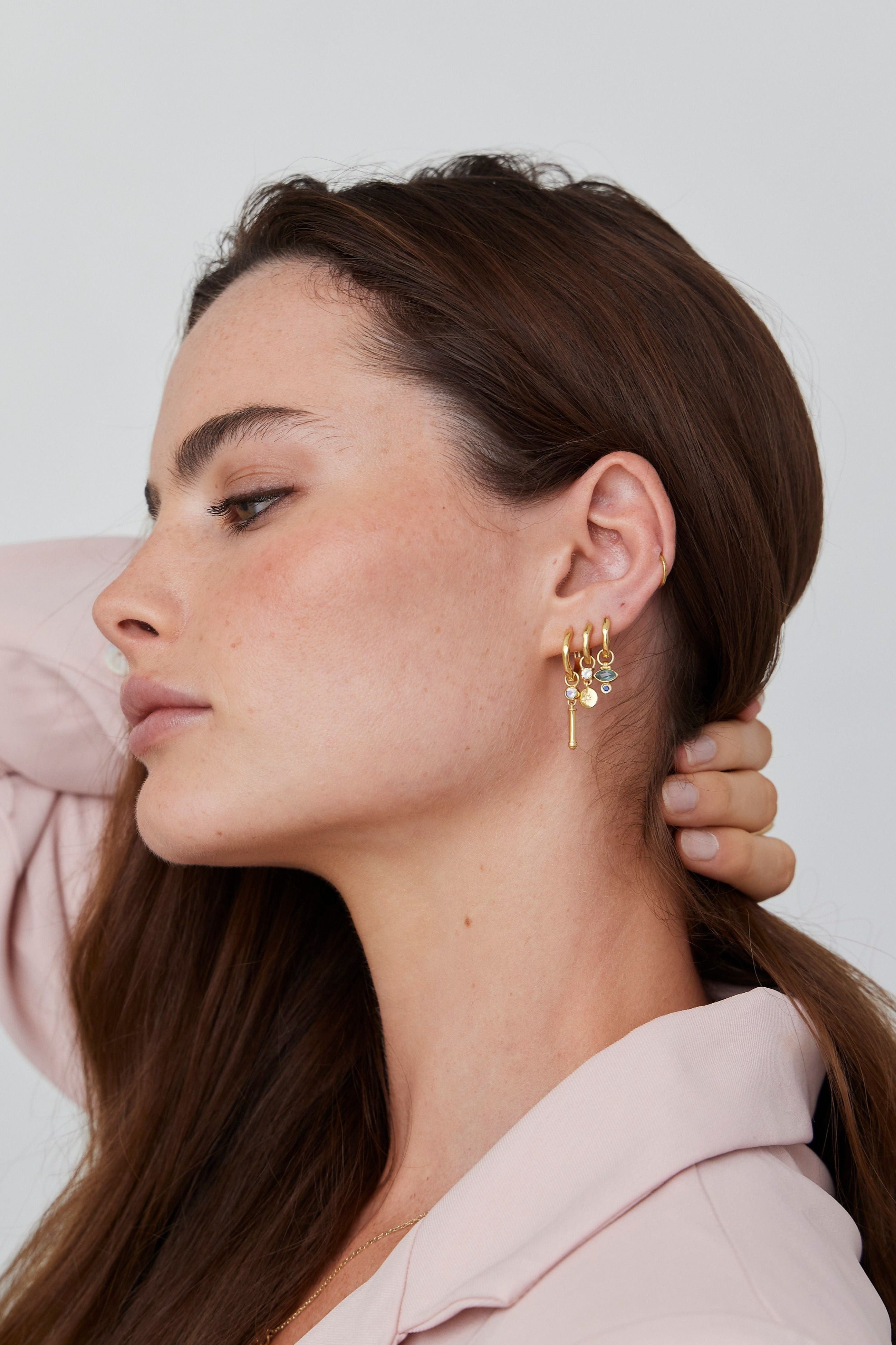 Ceptre Gold Charm Pendant Necklace - Elegant 14K Gold Plated Jewelry for Women, Perfect for Gifts, Parties & Special Occasions