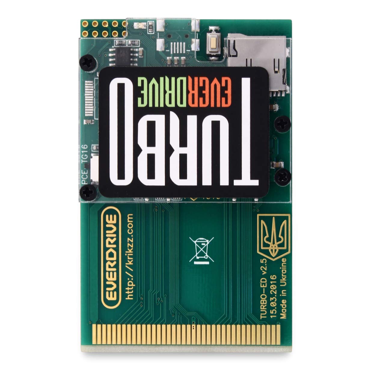 Turbo EverDrive v2 Flash Cartridge - Compatible with TurboGrafx-16 & PC Engine - Play Retro Games Instantly - Perfect for Classic Gaming Enthusiasts & Collectors