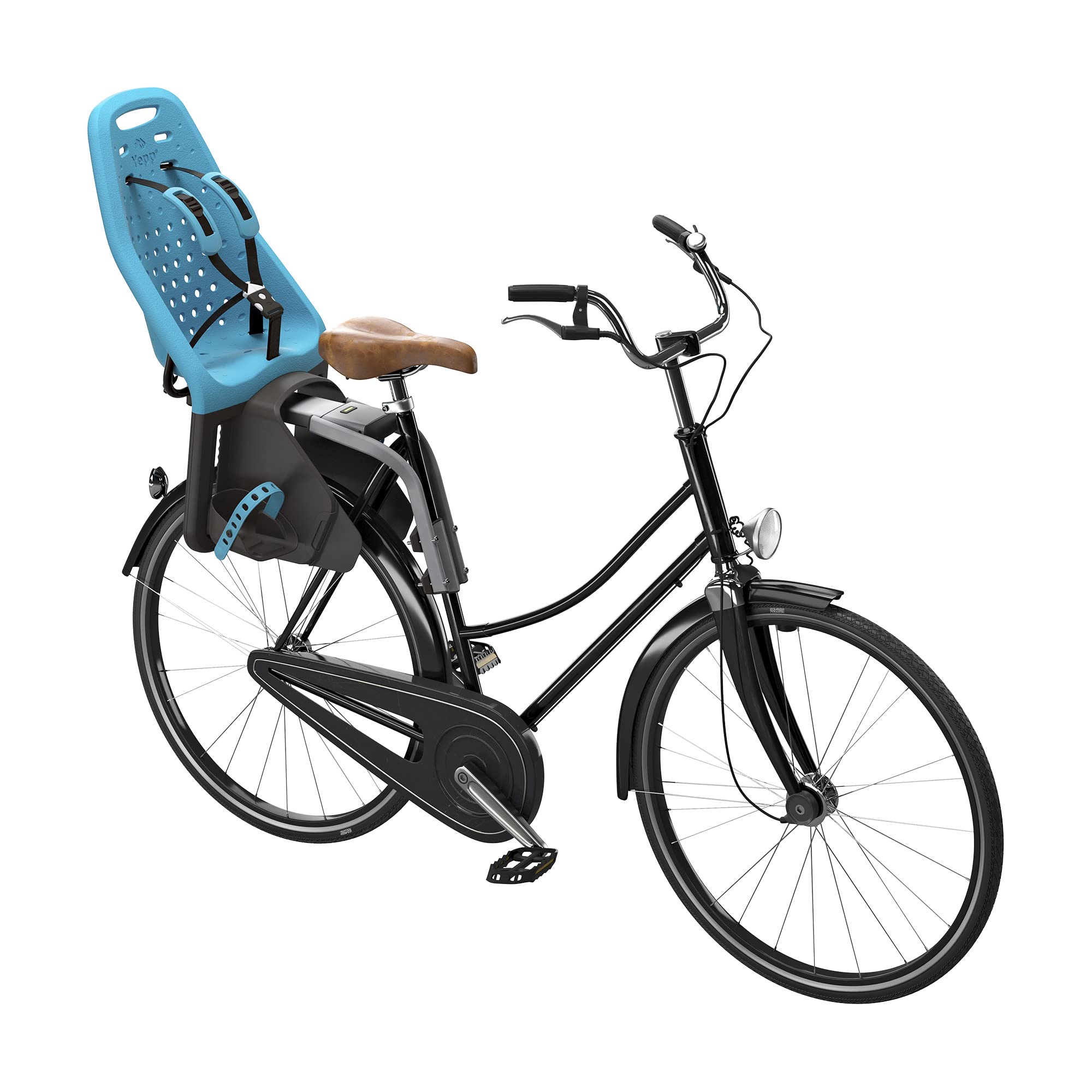 Thule Yepp Maxi Child Bike Seat - Safe & Comfortable Rear Mounted Bicycle Carrier for Toddlers 1-6 Years Old - Perfect for Family Cycling, Commuting & Outdoor Adventures