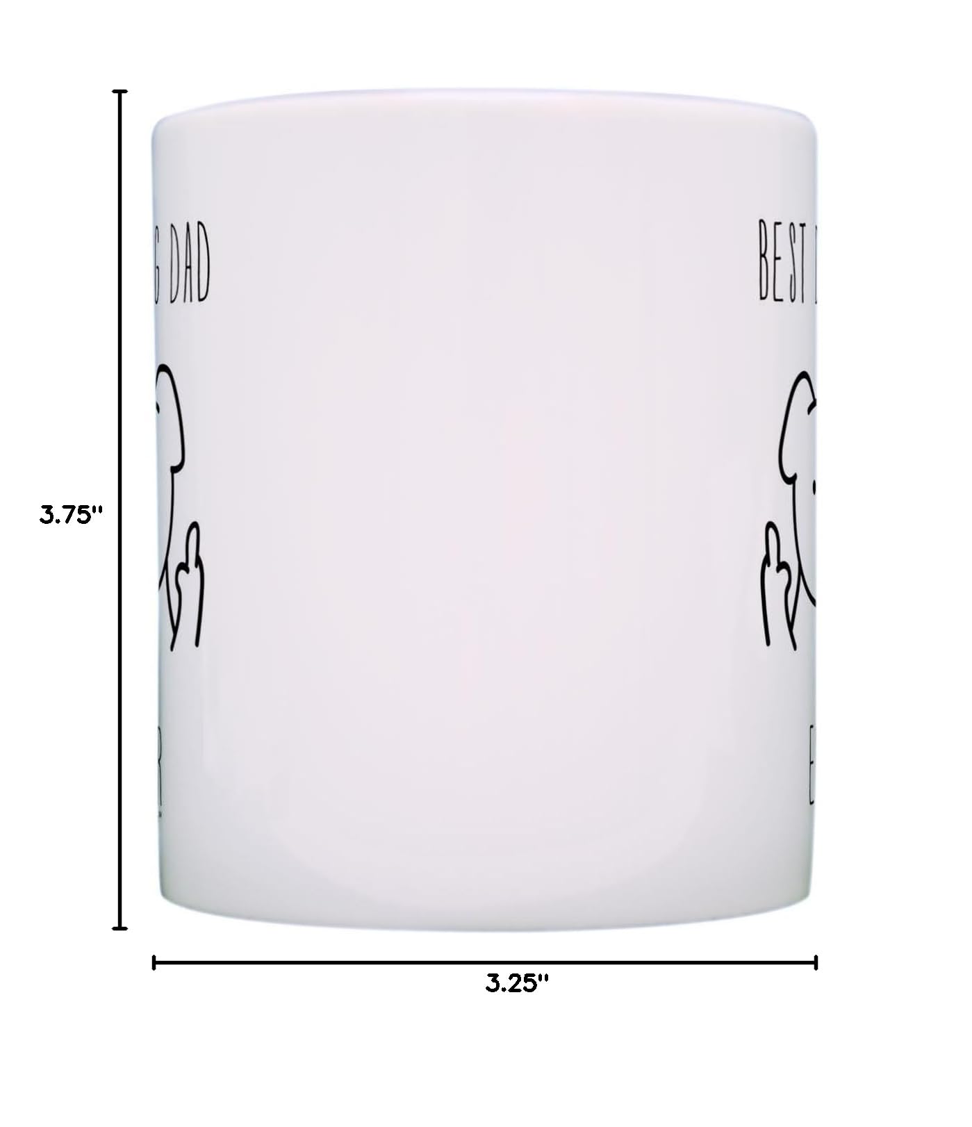 Best Dog Mom & Dad Ever - 2 Pack Coffee Mugs for Dog Owners - Perfect for Tea & Coffee Lovers - Great Gift for Pet Parents - Ideal for Home, Office or Dog Themed Parties