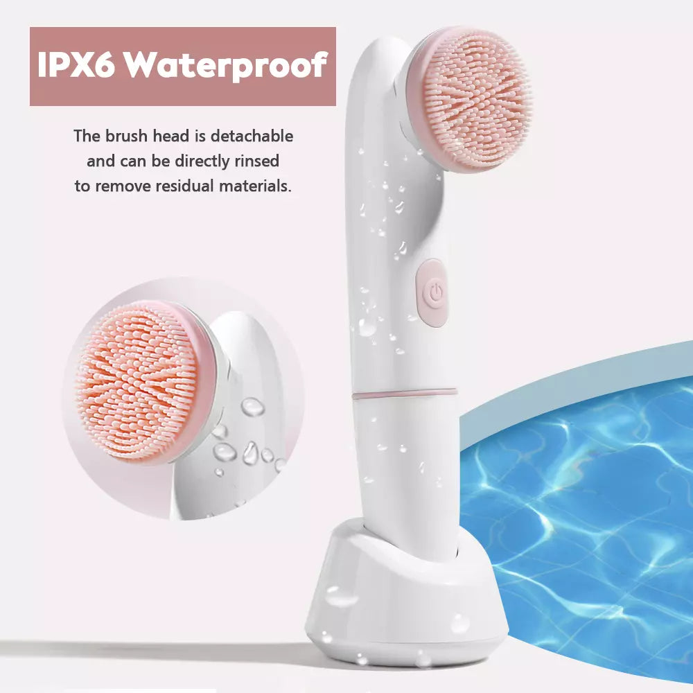 Best Electric Face Cleansing Brush for Deep Pore Cleansing - Waterproof & Rechargeable Skin Care Tool for Acne, Blackheads & Makeup Removal - Perfect for Daily Skincare Routine & Travel