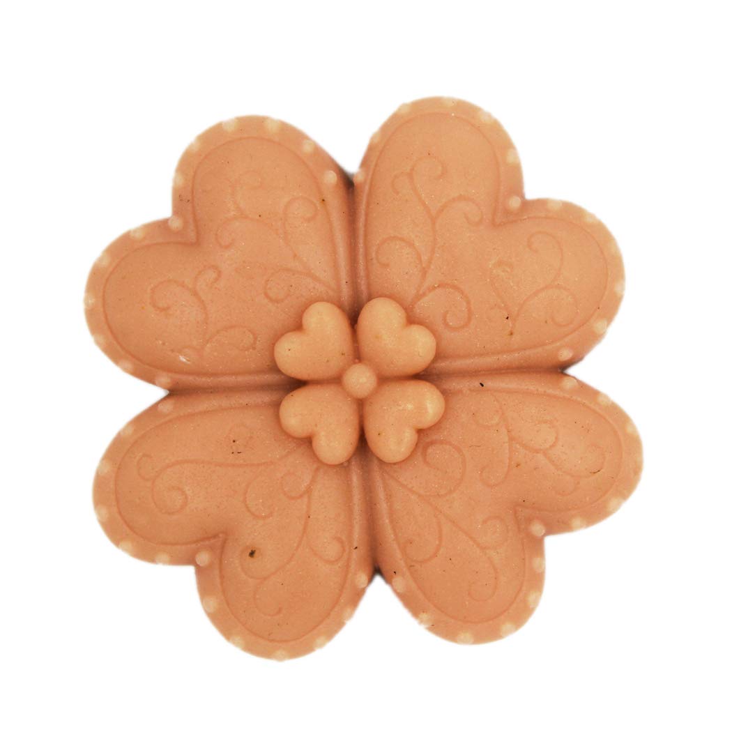Lucky Heart 50360 Silicone Soap Molds for DIY Handmade Soap Making - Heart Shape Soap Mold for Bath, Wedding Favors, Party Gifts & Home Decor