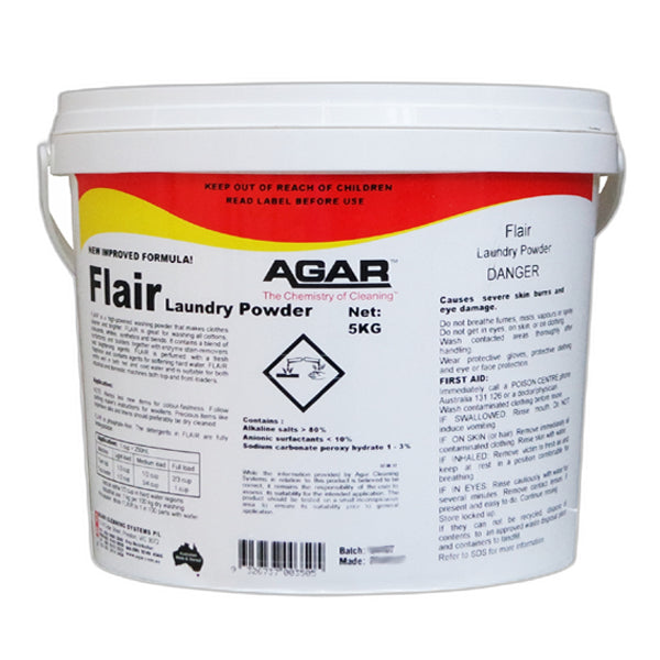 Premium Agar Flair Laundry Detergent Powder - Deep Cleans & Freshens Clothes - Ideal for Home, Travel & Gym Wear