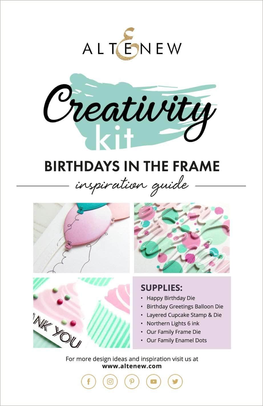 Birthdays In The Frame Creativity Kit - DIY Scrapbooking & Card Making Guide for Party Decorations & Gift Ideas