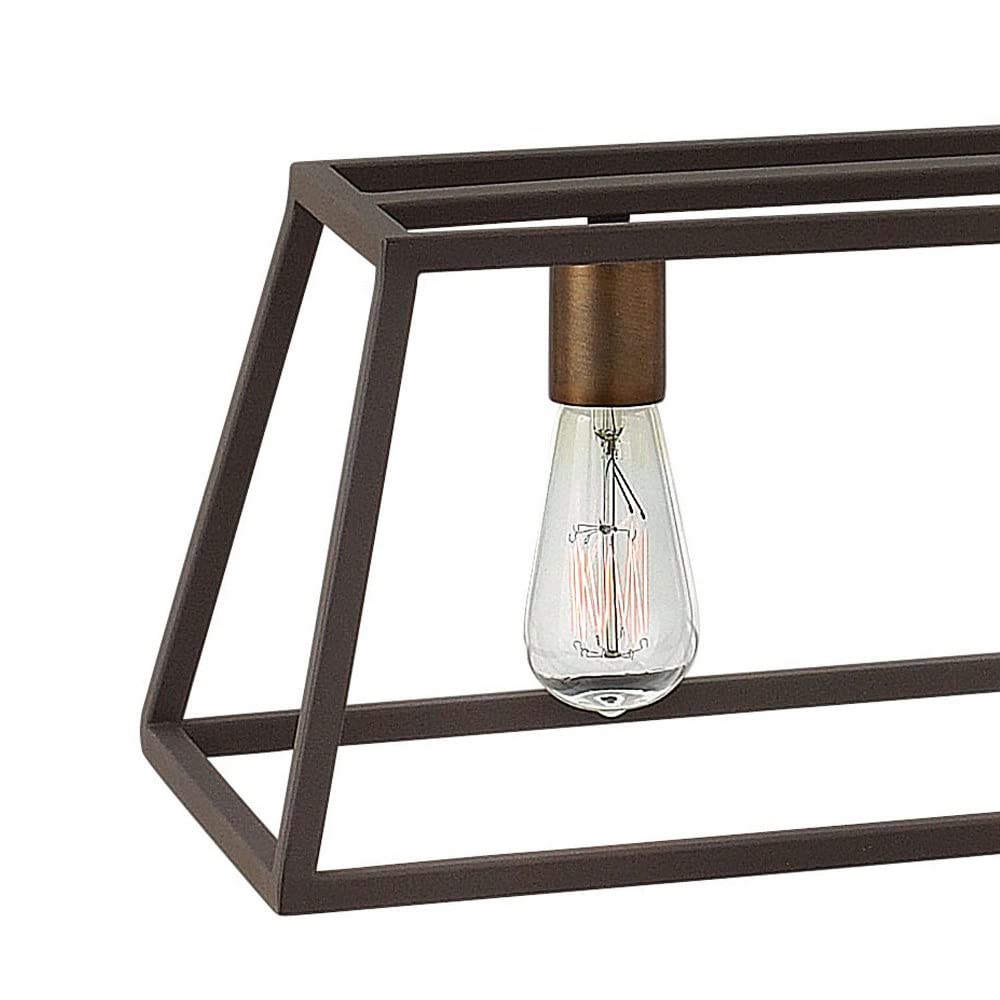 Modern Farmhouse 5-Light Chandelier with Aged Zinc Finish - Transitional Industrial Style Ceiling Light Fixture for Dining Room, Kitchen Island or Entryway - 81-BEL-3002245