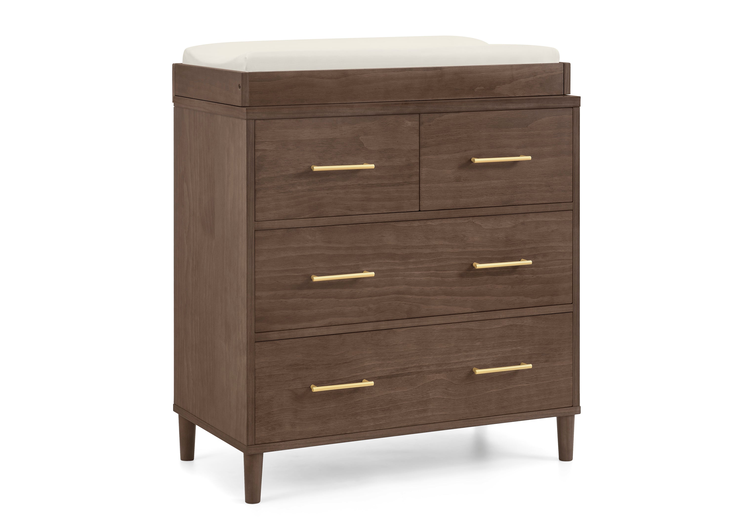 Classic 4 Drawer Dresser with Changing Top & Interlocking Drawers - Nursery Furniture for Baby Essentials Storage & Organization - Perfect for Baby Rooms, Daycare Centers & Nursery Decor