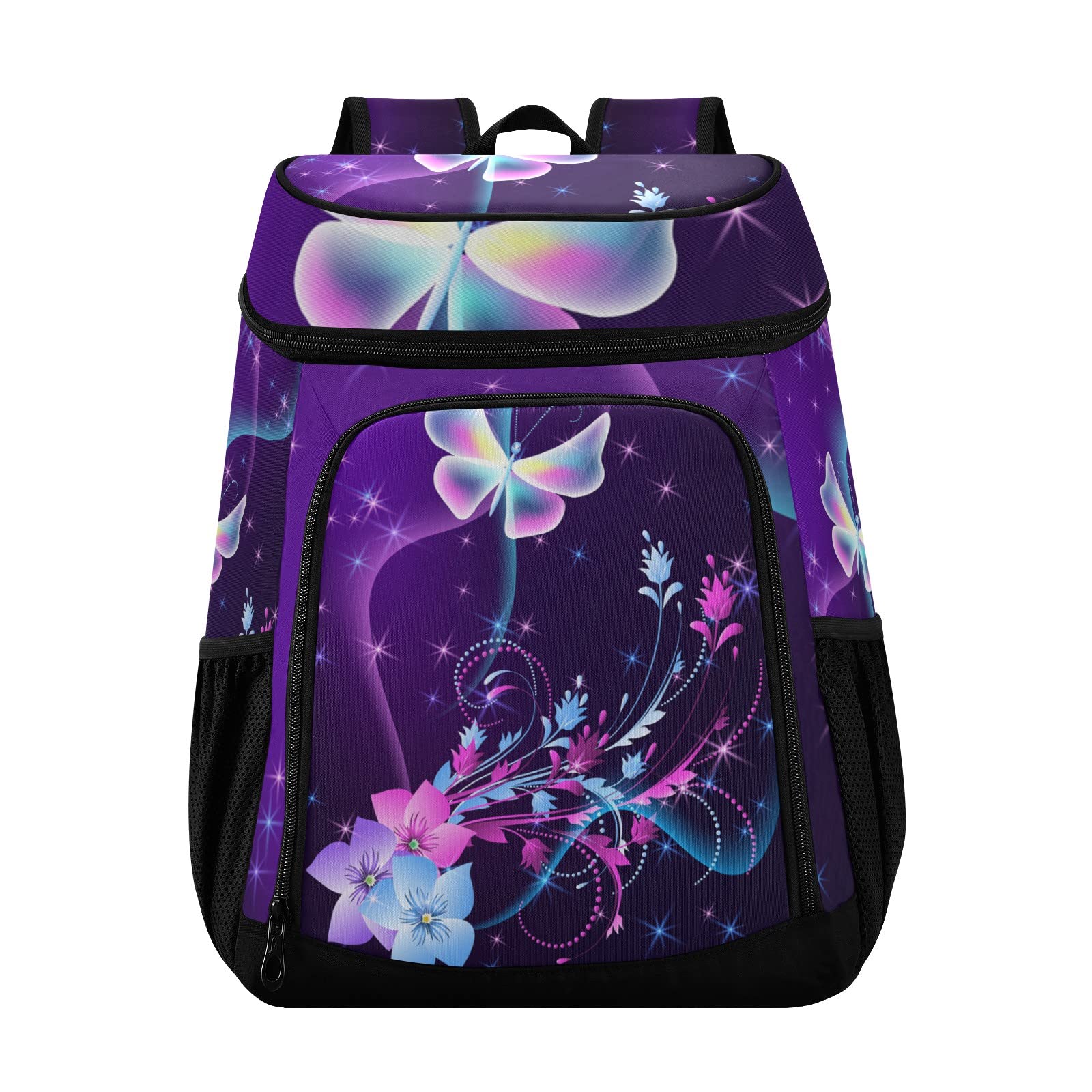 Insulated Pineapple Cooler Backpack - Leak Proof & Waterproof Beach Bag for 30 Cans - Lightweight Soft Lunch Cooler for Picnic, Hiking, Camping - Perfect for Men & Women - Great for Outdoor Adventures, Beach Trips & Tailgating