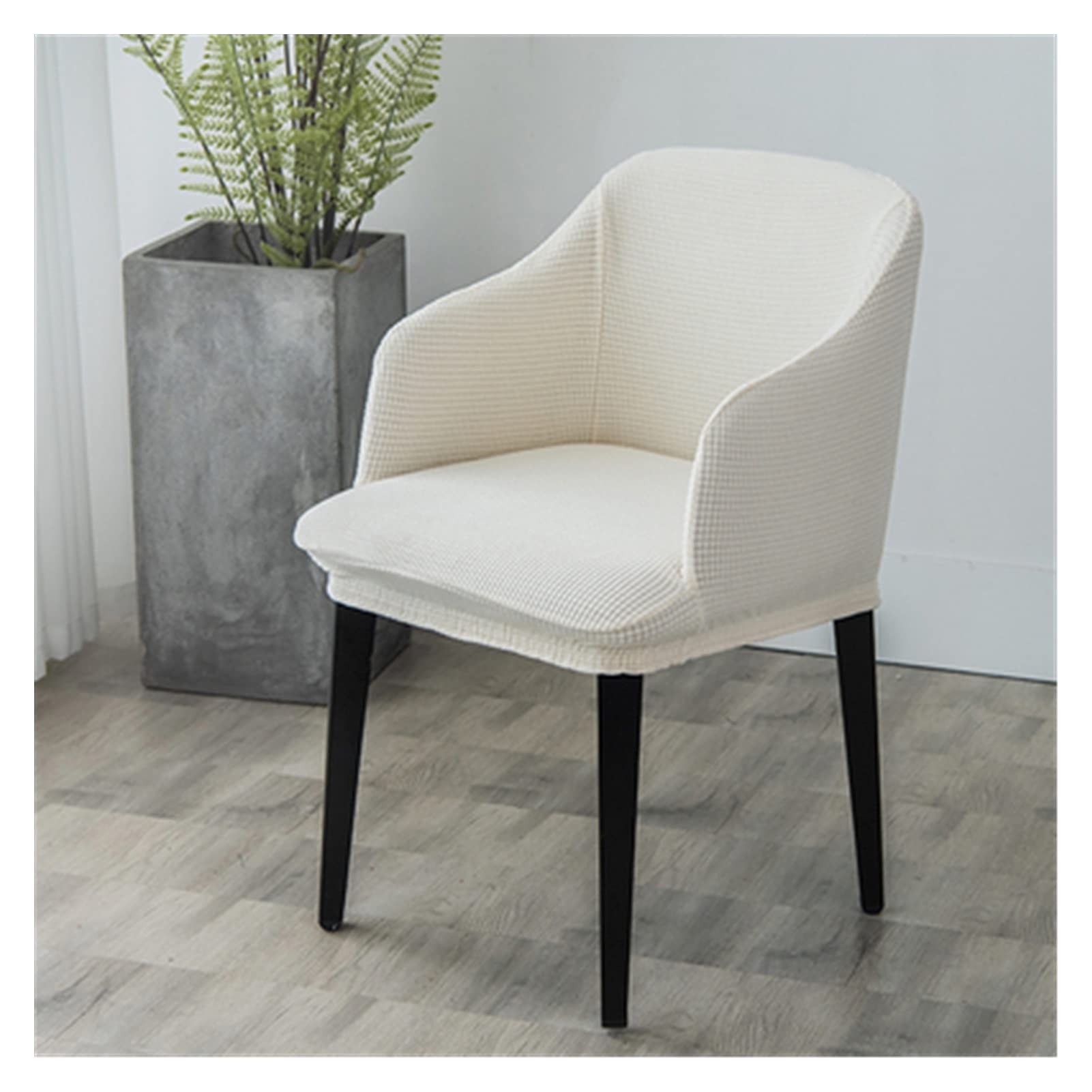 Stretchy Armrest Dining Chair Covers - 4PCS Washable Waterproof Slipcovers for Curved Back Chairs, Anti-Dust Protector for Kitchen, Banquet & Party Decor | Perfect for Home, Restaurant, and Event Seating