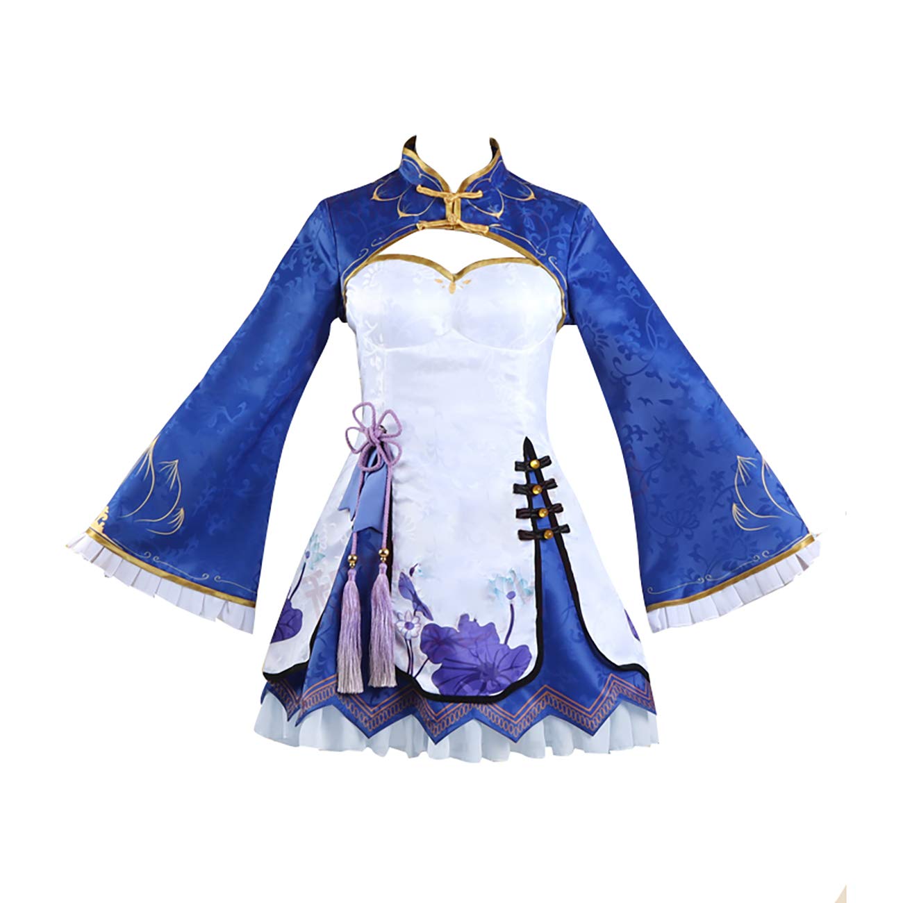 Anime Rem Cosplay Costume - Japanese Maid Cheongsam Dress Outfit for Halloween, Cosplay Events & Anime Conventions