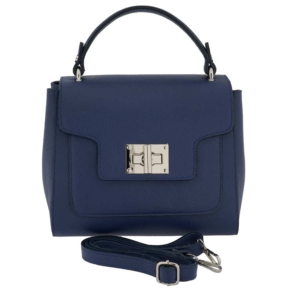 Genuine Italian Leather Satchel Handbag for Women - Top Handle Purse for Work, Travel & Everyday Use
