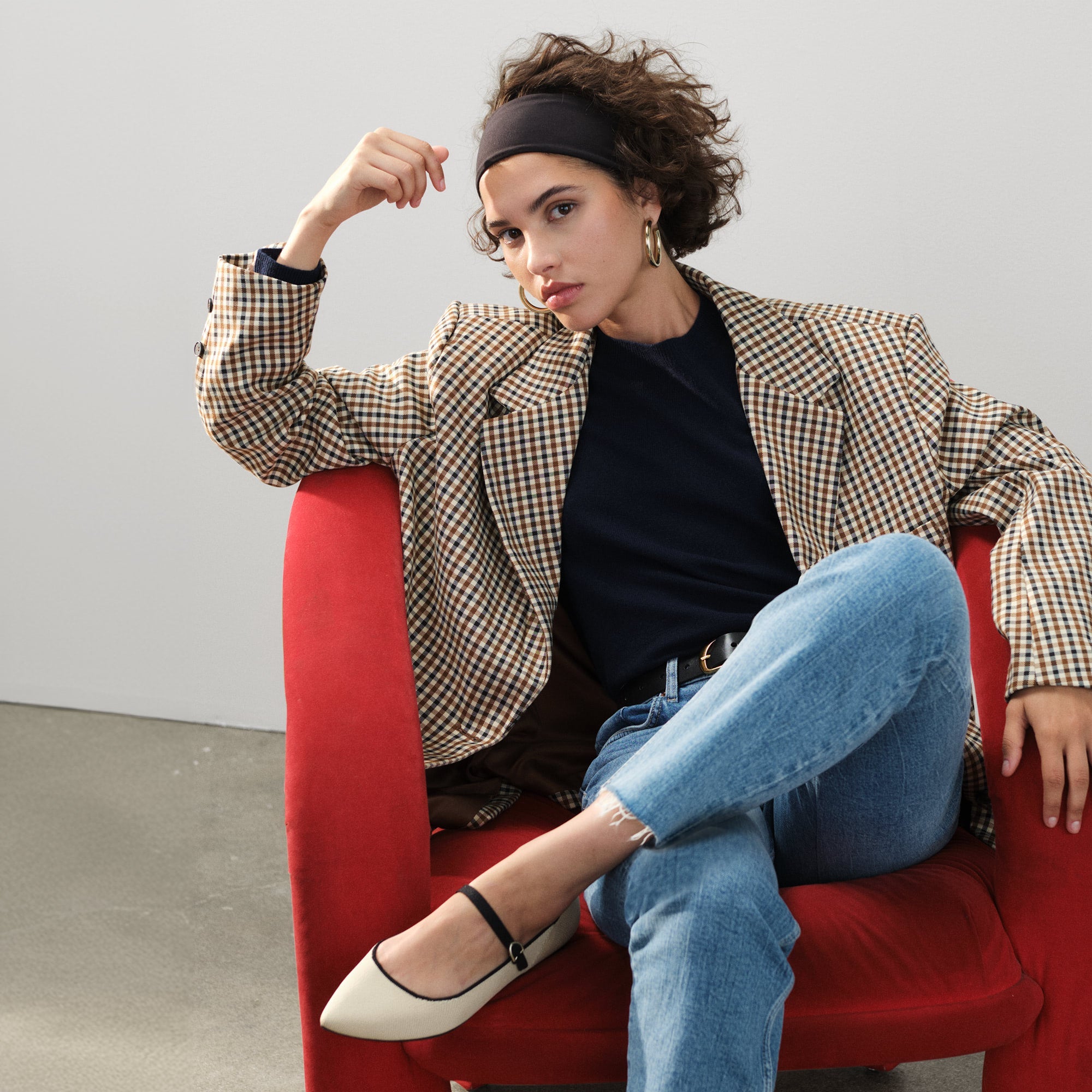 The Point Mary Jane II Women's Comfortable Sandstone Flats - Perfect for Casual Wear, Office & Everyday Use
