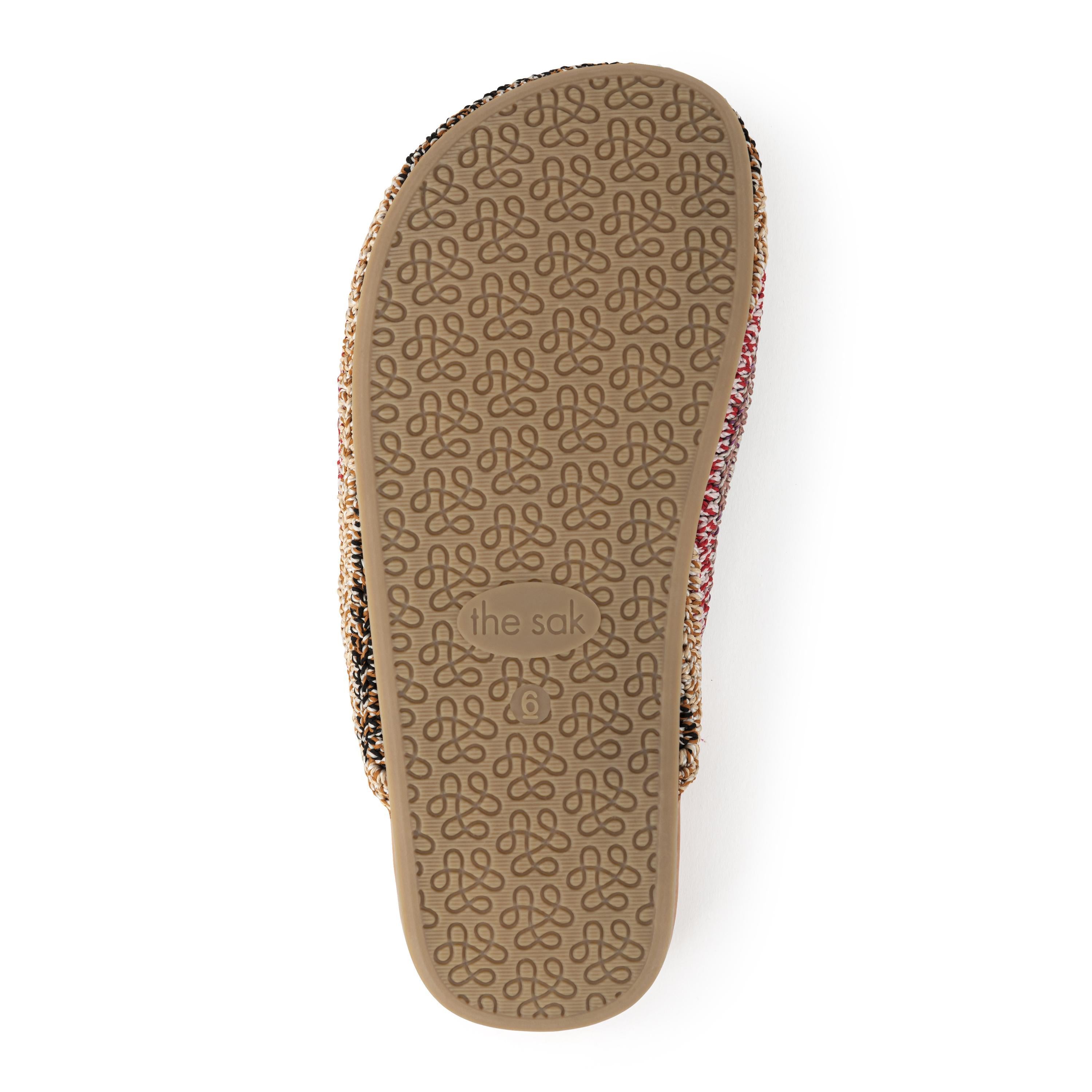 Hand Crochet Bolinas Clog - Ubud Stripe Design Comfortable Slip-On Shoes for Women - Perfect for Beach, Garden & Casual Wear
