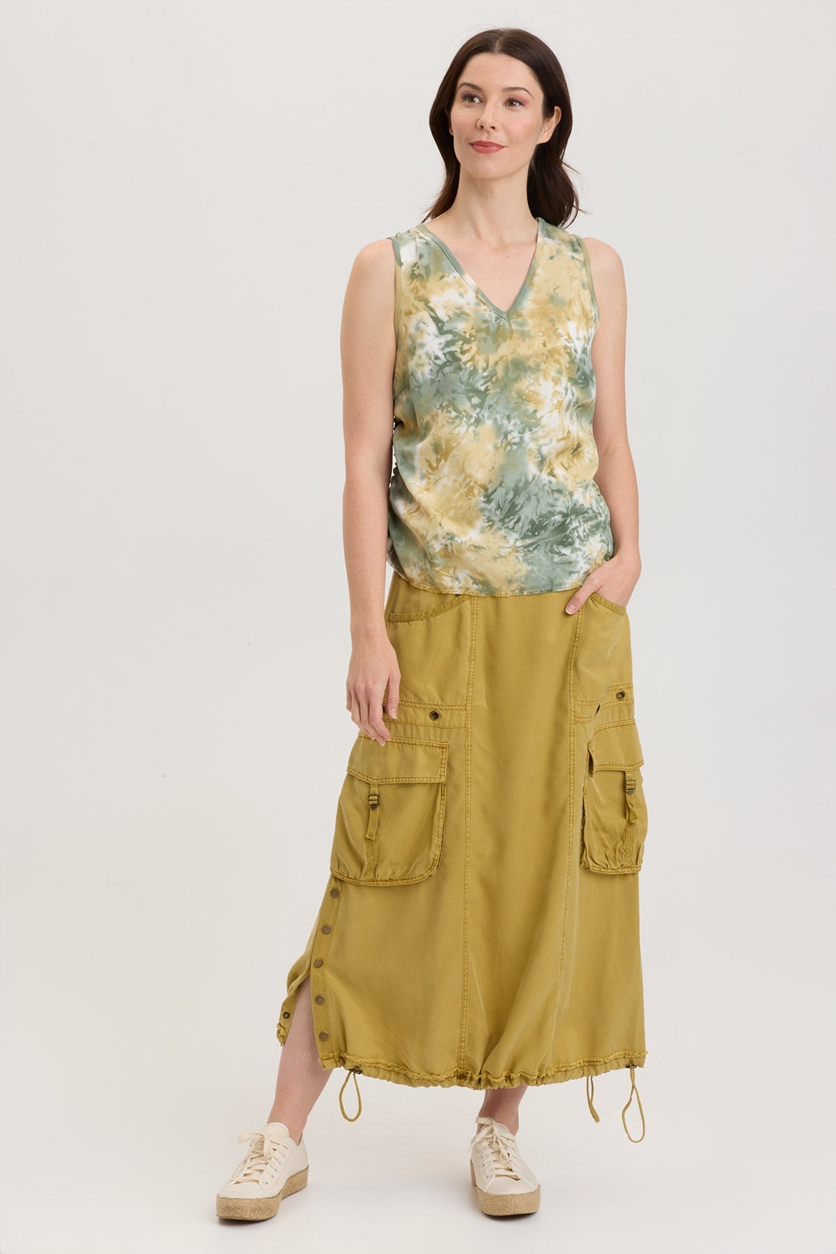 Ileana Tank Top - Soft Lambent Wash Fabric - Stylish Women's Casual Wear for Summer Outings & Beach Vacations