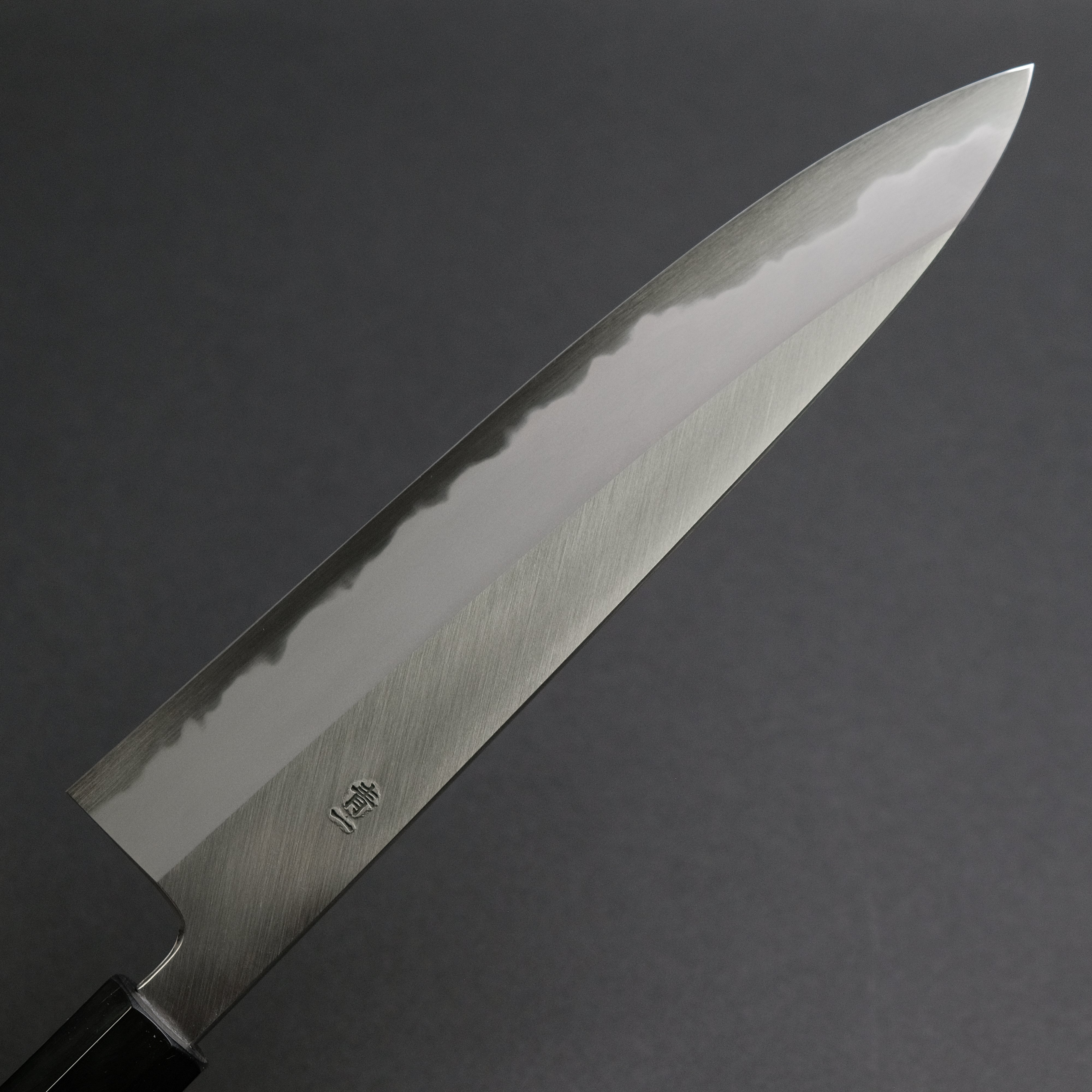 Hitohira Tanaka Kyuzo Blue #1 Migaki Gyuto 240mm Japanese Chef Knife - Taihei Makassar Ebony Handle - Perfect for Sushi, Meat Slicing & Professional Kitchen Use