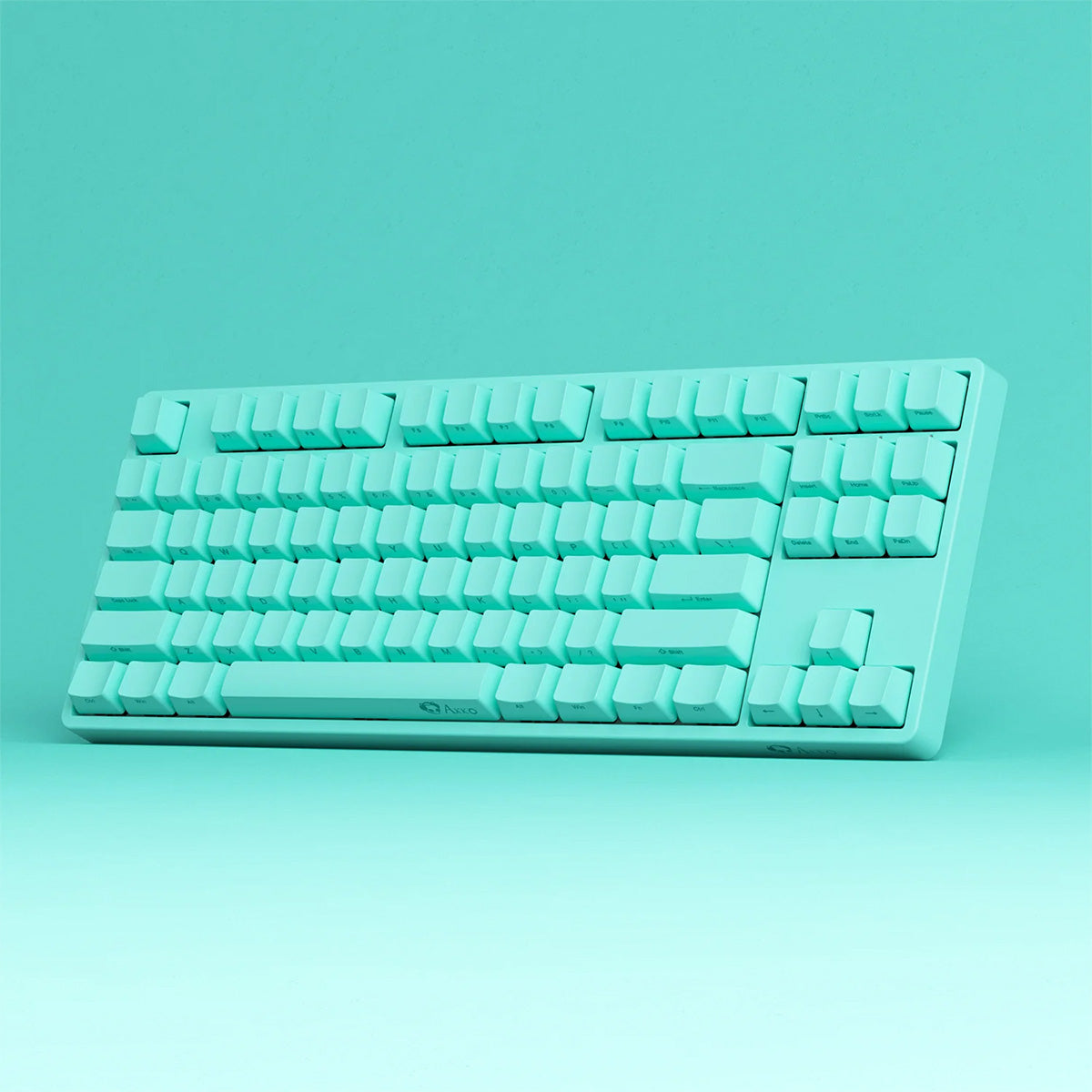 Akko 5087S Mint 80% TKL RGB Wireless Mechanical Keyboard with Creamy Yellow Switches - Perfect for Gaming, Typing & Office Work