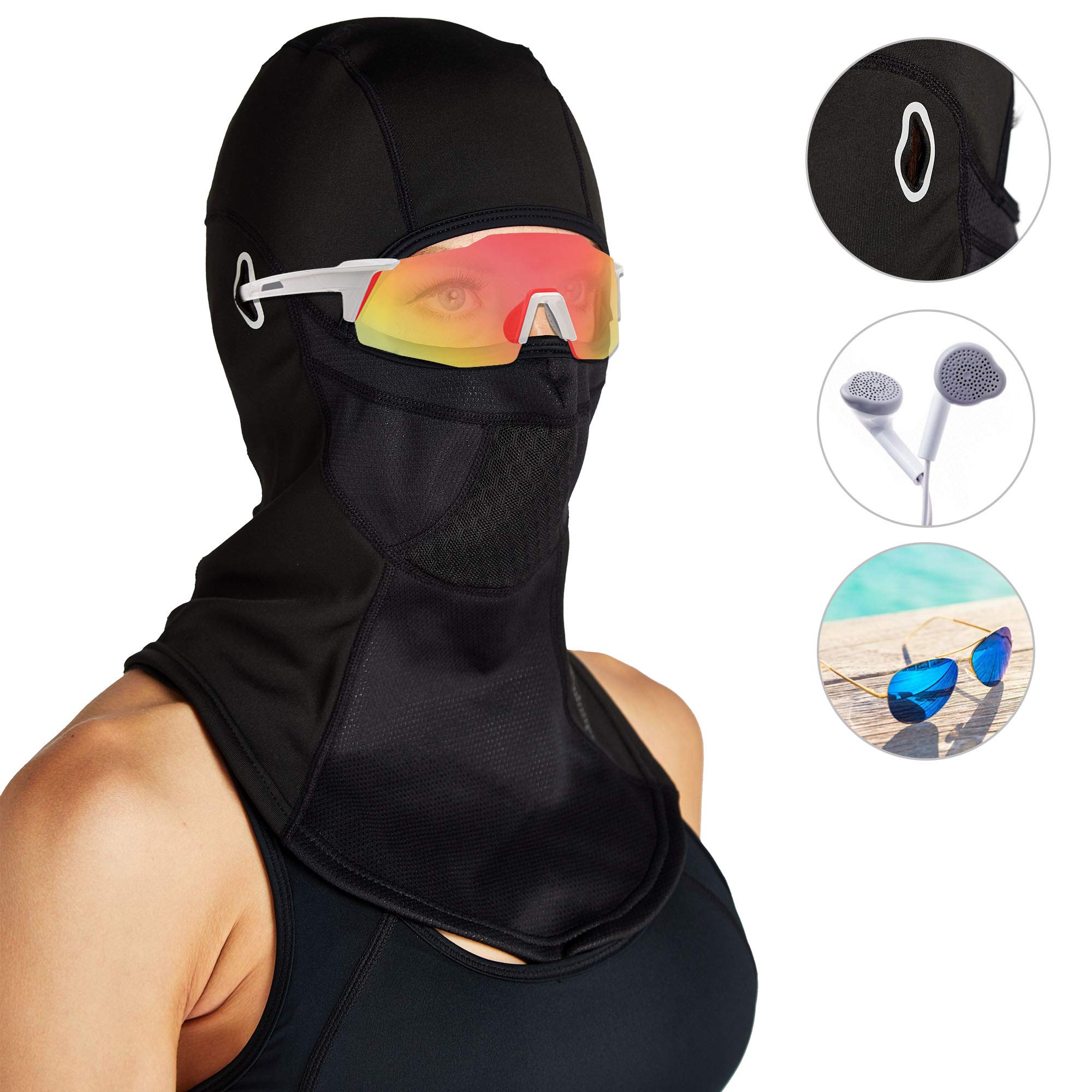 Windproof Thermal Balaclava Ski Mask for Men & Women - Winter Scarf Neck Warmer Hood for Cycling, Running, Snowboarding - Perfect for Cold Weather Outdoor Sports & Winter Activities