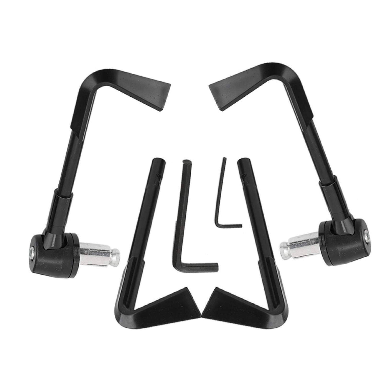 CNC Motorcycle Handgrip & Brake Guard - Black | Handlebar Protection for Off-Road Riding