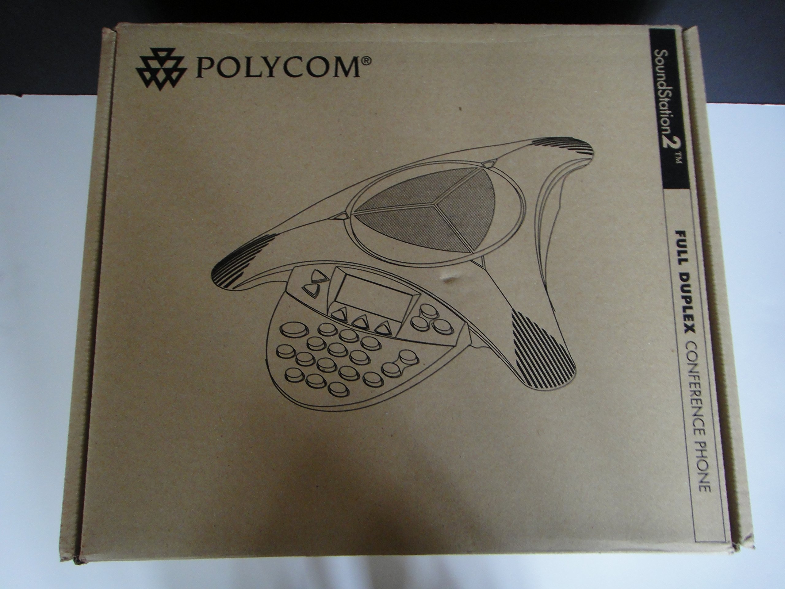 Polycom SoundStation2 2201-16200-601 Expandable Conference Phone - Premium Audio Quality for Business Meetings & Office Communications