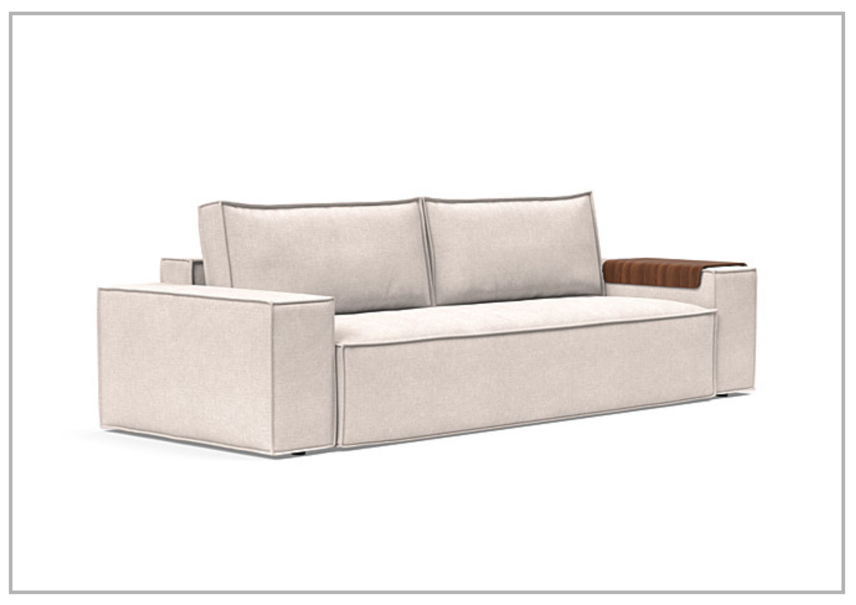 Innovation Living Newilla 2-Seater Convertible Fabric Sofa Bed - Comfortable Sleeper Sofa for Small Spaces, Guest Rooms & Apartments