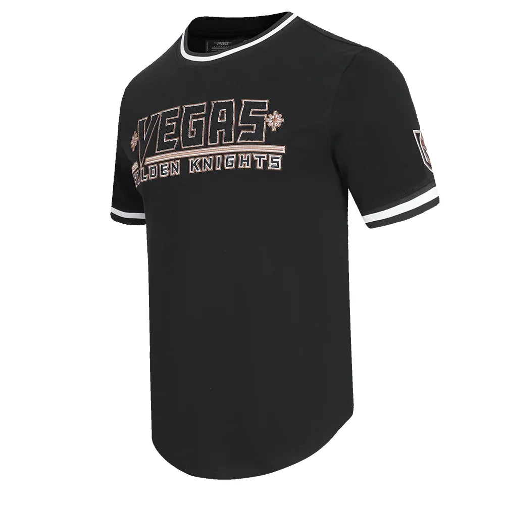 Men's Vegas Golden Knights Classic Chenille DK T-Shirt - Black | NHL Fan Apparel for Game Day & Casual Wear