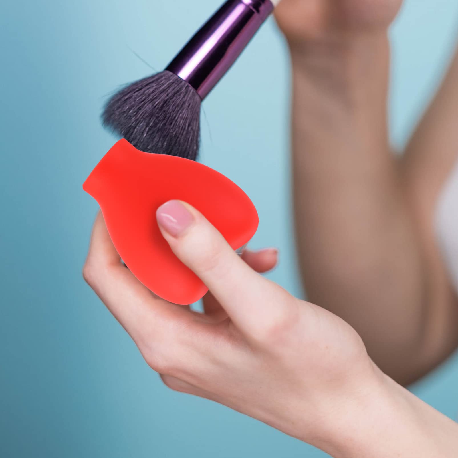 Beaupretty 6-Piece Silicone Makeup Brush Covers - Reusable Cosmetic Brush Protectors for Travel & Storage | Dustproof Makeup Brush Holder Set for Professional & Home Use