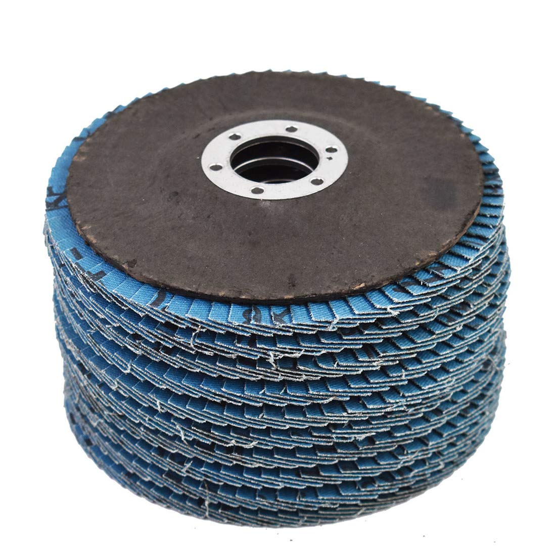 WFLNHB 4-1/2 x 7/8 Inch Flap Discs 120 Grit Zirconia Grinding Wheel - 50 Pack Angle Grinder Abrasive Sanding Discs for Metal, Wood & Stone - Perfect for Welding, Polishing & Surface Preparation