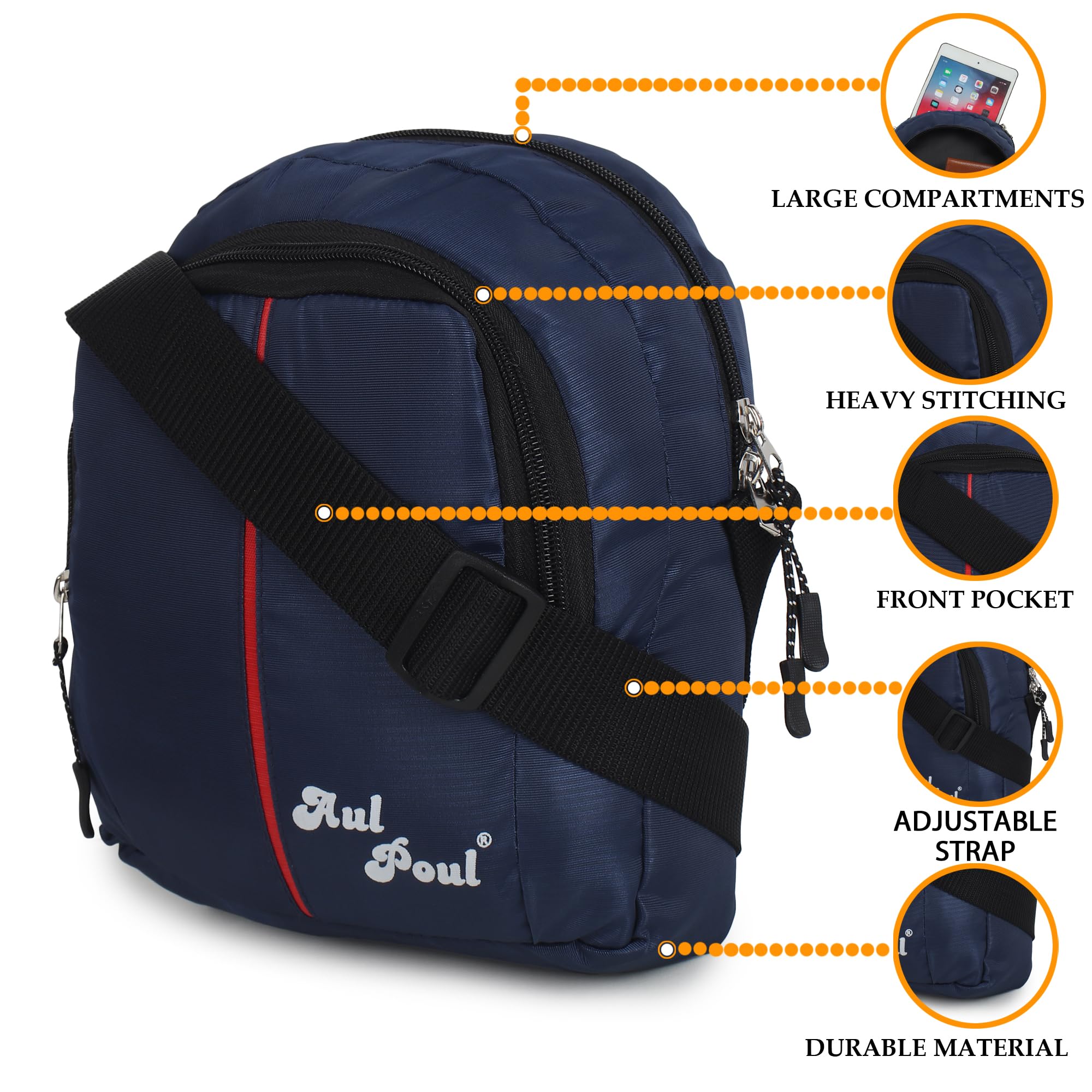 Aul Poul Backpack for Men & Women - Durable Laptop Backpack for School, College, Office & Travel - Perfect for Students, Teens & Professionals - Ideal for Work, Commuting & Outdoor Adventures