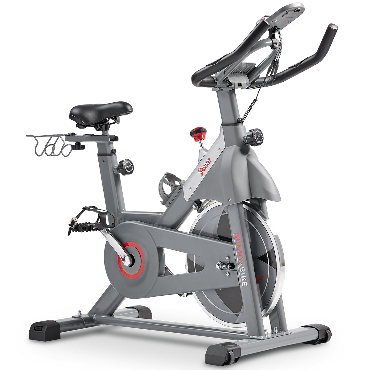 Smart Magnetic Belt Drive Indoor Cycling Exercise Bike - Quiet & Smooth Home Workout Bike for Cardio & Fitness Training - Perfect for Home Gym, Apartment & Small Spaces