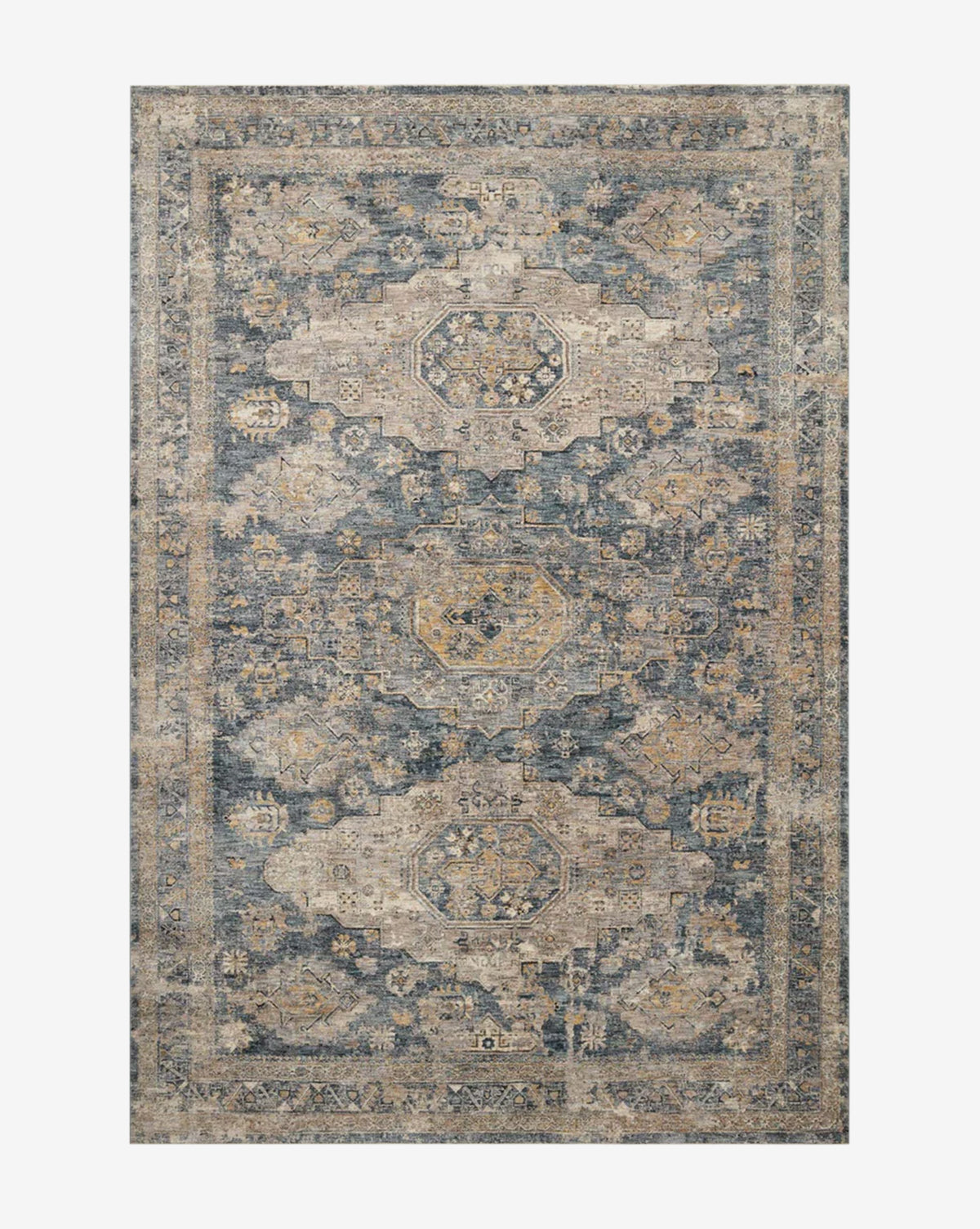 Vesima Patterned Rug - Modern Non-Slip Area Rug for Living Room, Bedroom & Dining Room - Soft & Durable Home Decor Carpet