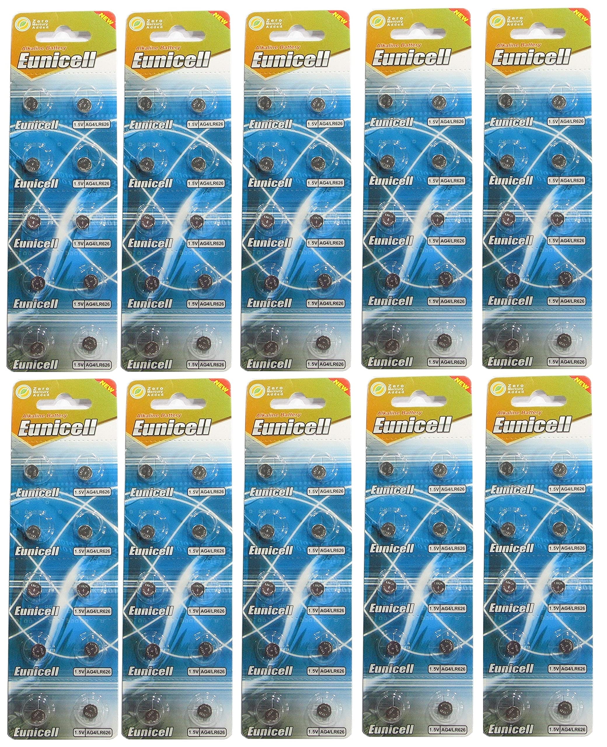 100 Pack AG4 LR626 377 SR626 606 Watch Batteries - Long Lasting Power for Watches, Calculators, Toys & Small Electronics