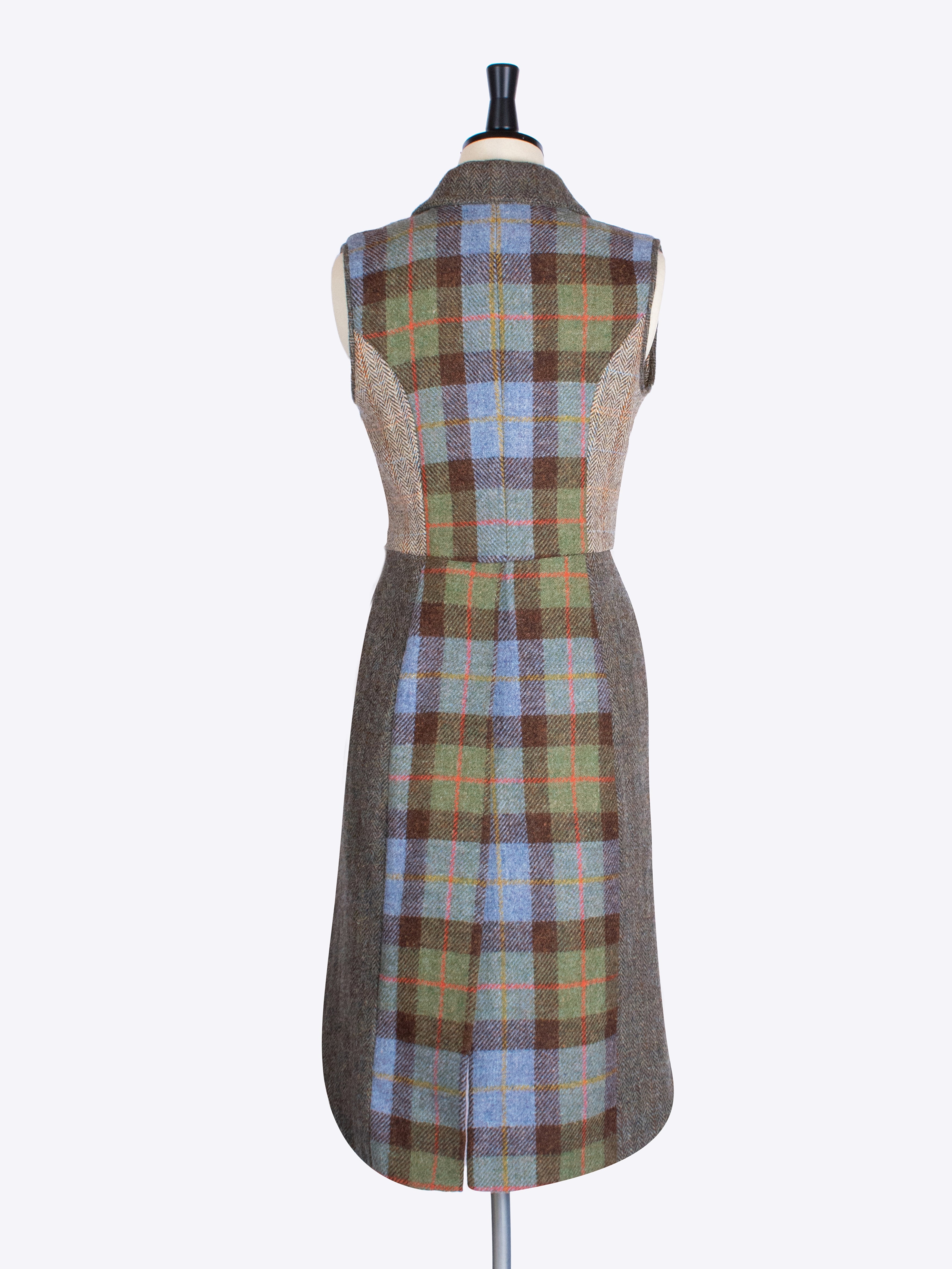 Tail Waistcoat for Men - Moss Green, MacLeod & Beige Tweed Vest | Formal Wear, Wedding Attire & Business Casual Outfits