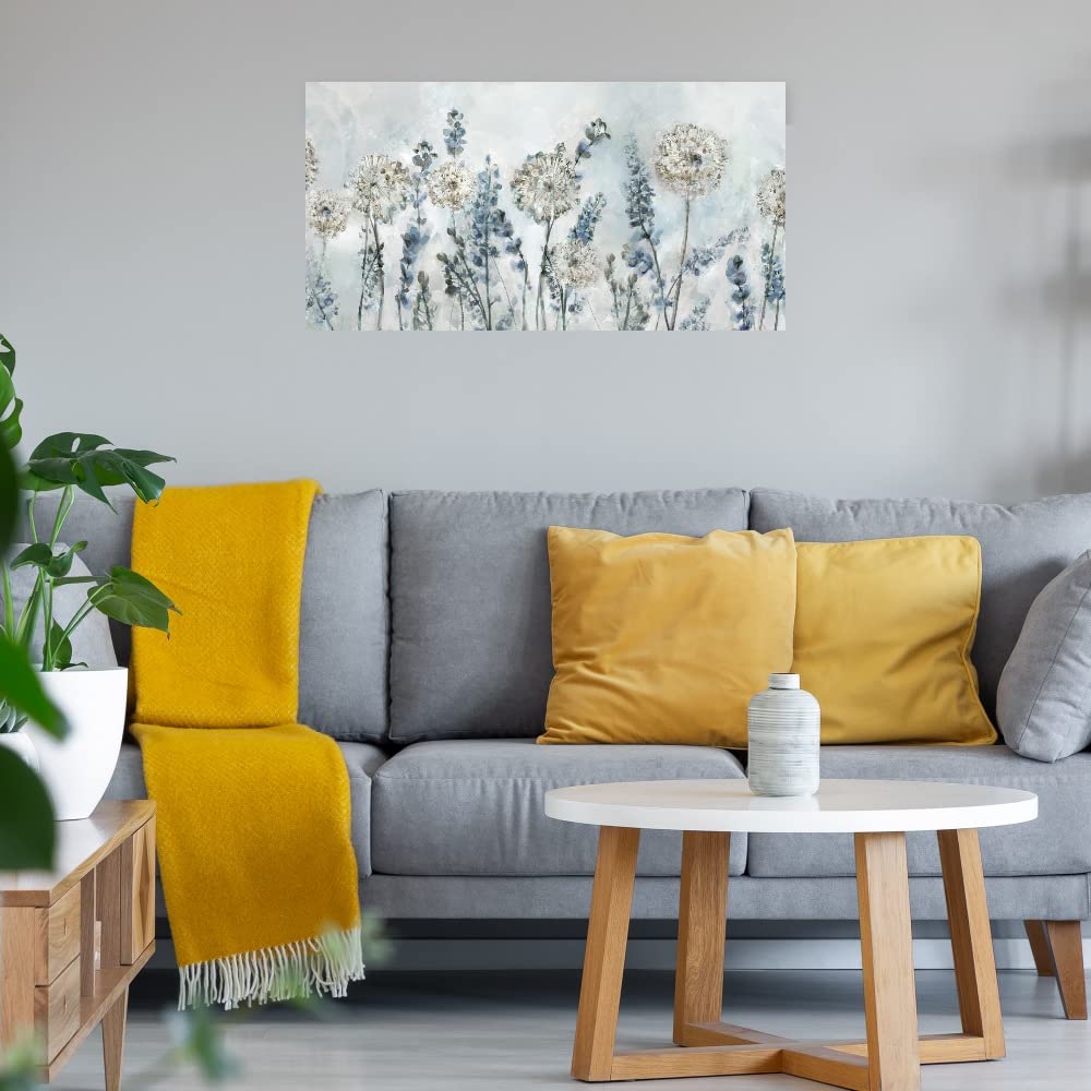 Fine Art Canvas Garden Heights IV Wall Decor - Hand Painted Canvas Print for Living Room, Bedroom, Bathroom, Kitchen, Office - Ready to Hang 50x26 Inches - Perfect for Home Decor & Gift Giving