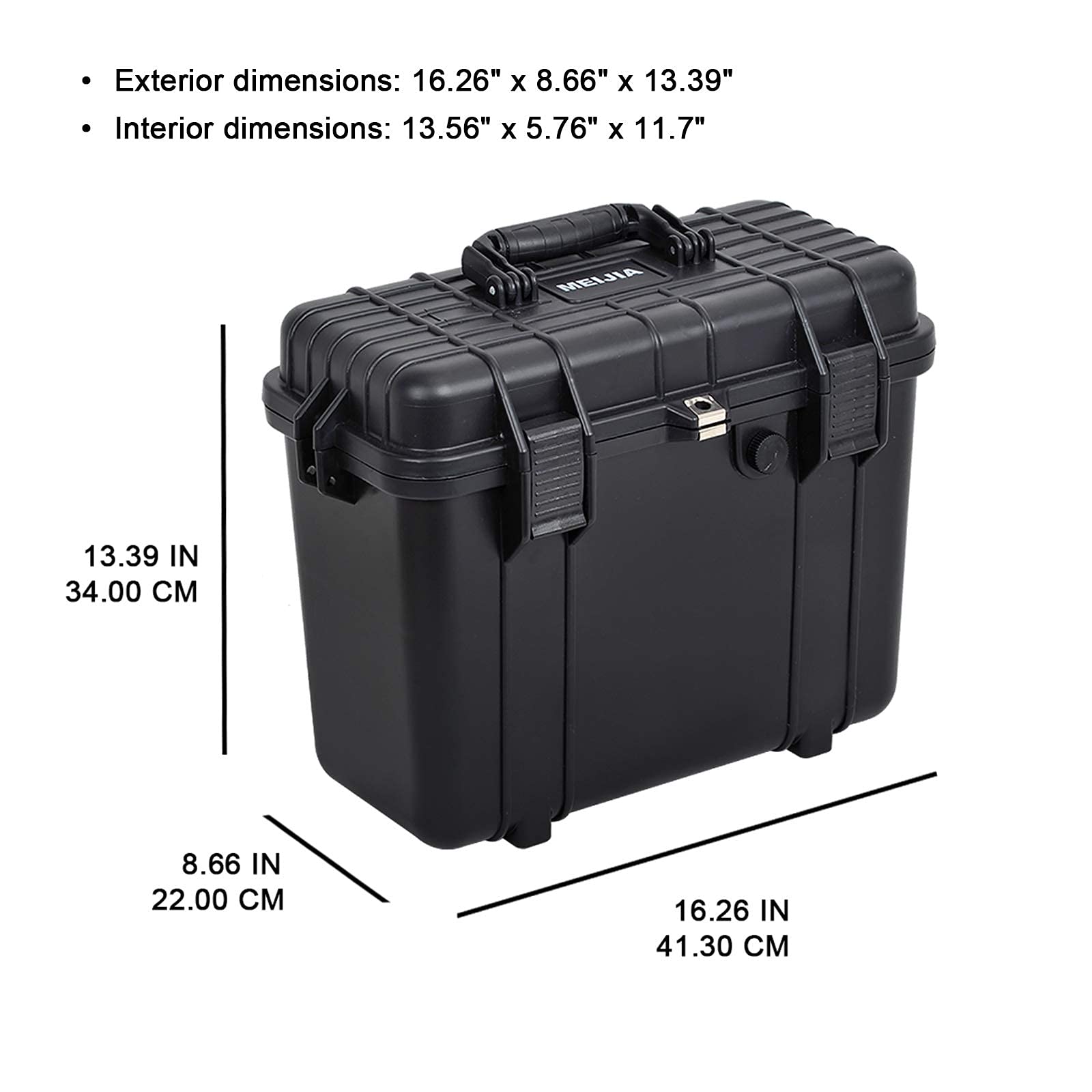 MEIJIA IP67 Waterproof Hard Protective Case with Customizable Foam - Durable Storage for Drones, Cameras & Equipment (16.26