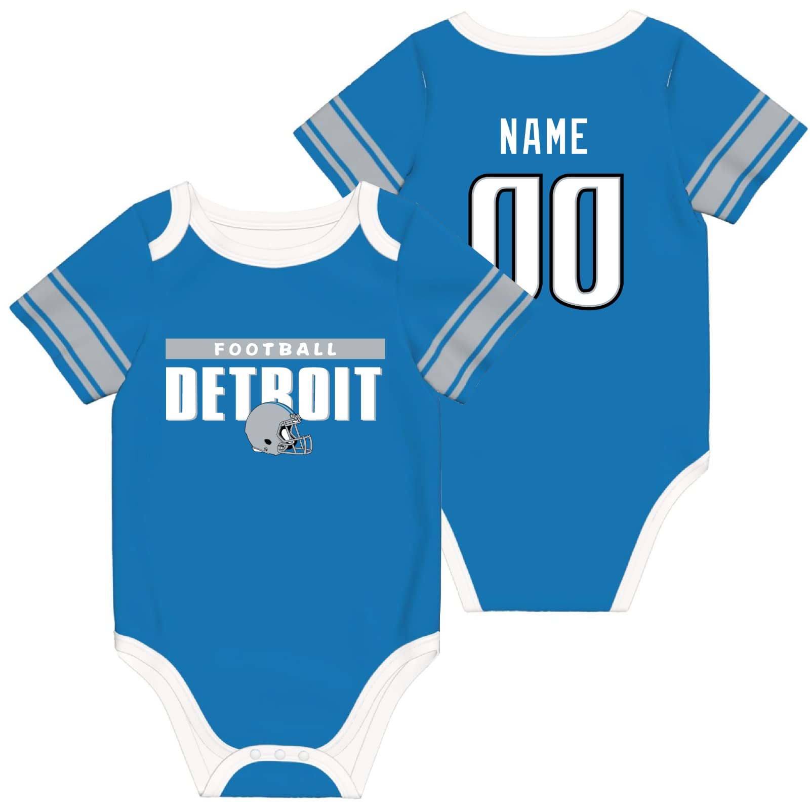 Custom Personalized Baby Clothes Set - 100% Cotton Embroidered Outfit with Name & Number - Perfect for Newborn Gifts, Christening, Birthday & Photo Shoots