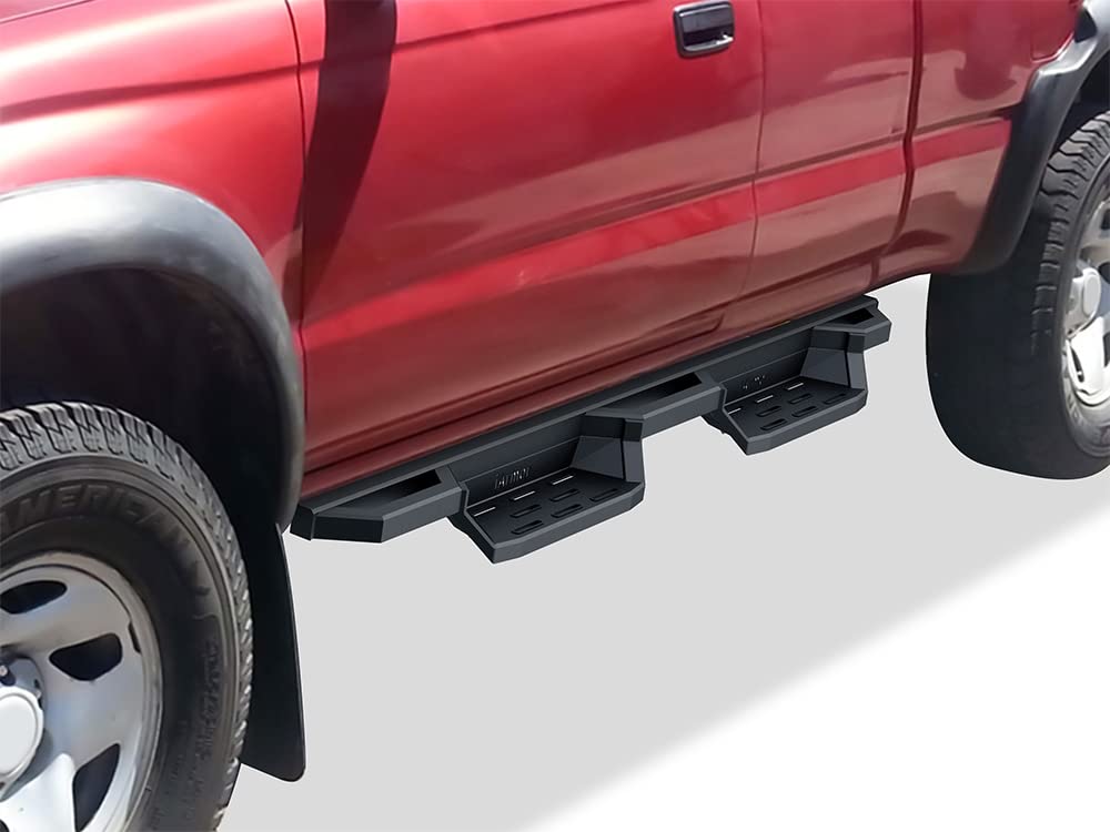 APS Drop Steps Running Boards for Toyota Tacoma 1995-2004 Extended Cab - Heavy Duty Nerf Bars for Off-Road & Daily Driving