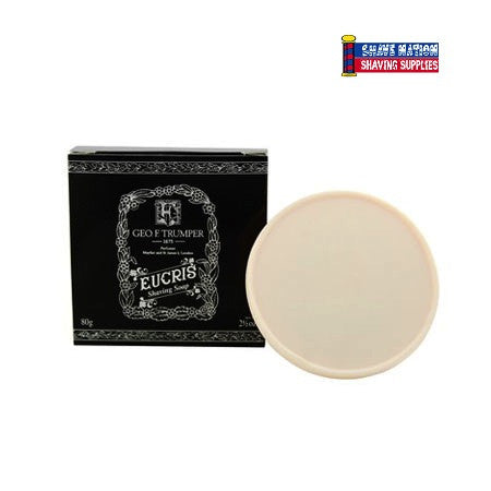 Geo F Trumper Eucris Shaving Soap Refill - Luxury Vegan Shaving Cream for Men - Classic British Grooming Essential - Perfect for Wet Shaving & Beard Care Routine