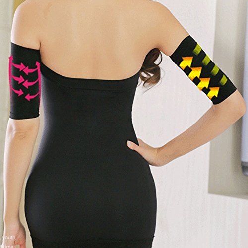 Acfun 2-Pair Arm Slimming Shaper Wrap Massager - Arm Compression Sleeves for Women | Upper Arm Toner & Massager for Workout, Post-Surgery & Daily Wear