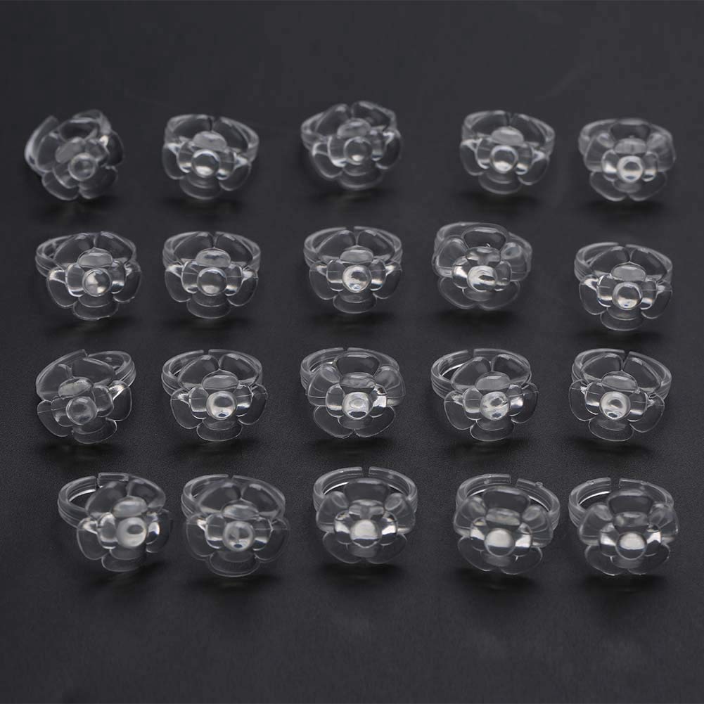 03# Reusable Nail Manicure Gel Set - 50pcs Flower Ring Nail Color Display Tools with Fiberglass & Silk for Artificial Nails & Accessories | Perfect for Salon, Home DIY & Professional Nail Artists