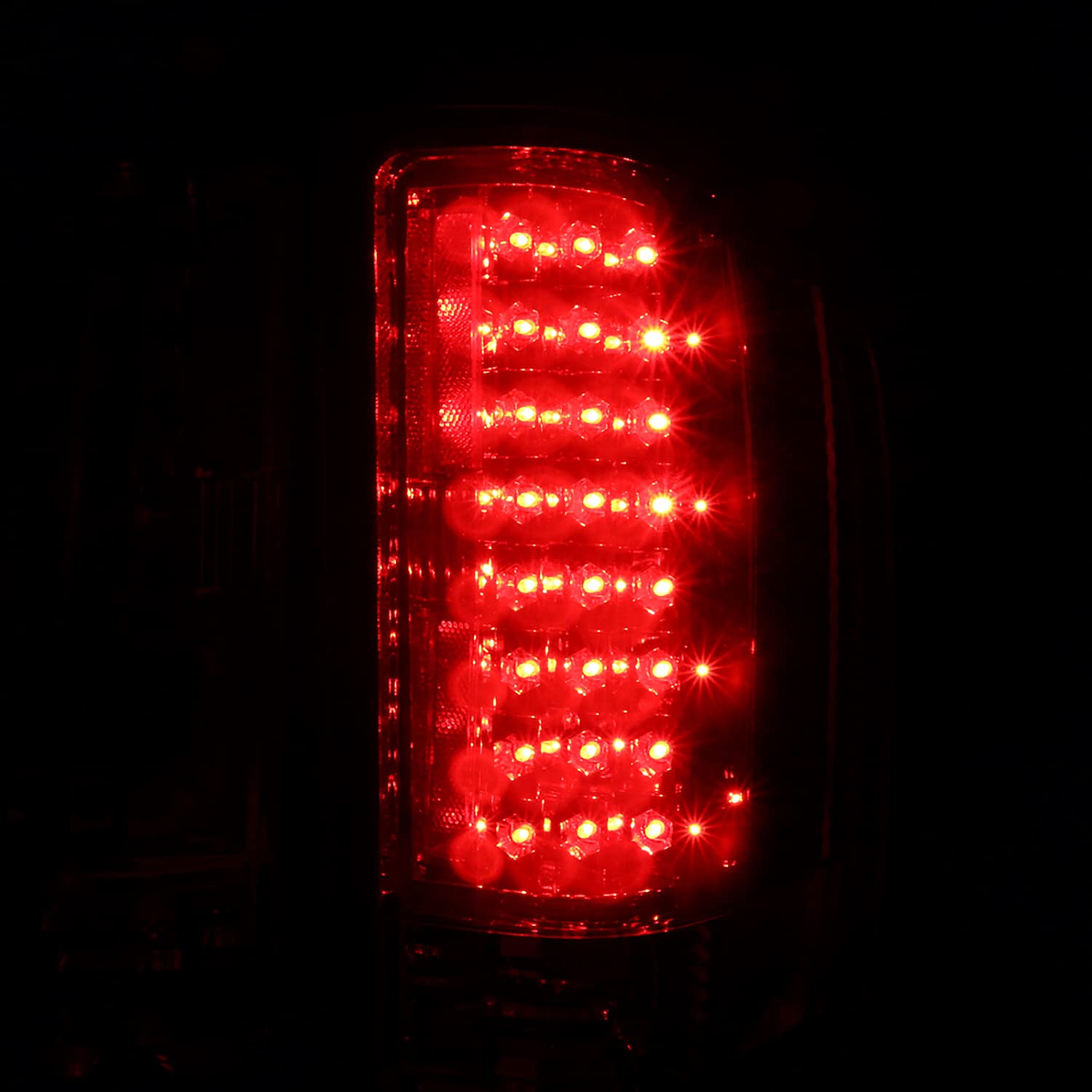 Spec-D Tuning Red LED Tail Lights for 2007-2013 Chevy Silverado 1500/2500/3500 - Left & Right Pair Assembly - Durable, Bright & Easy Installation - Perfect for Night Driving & Custom Truck Upgrades