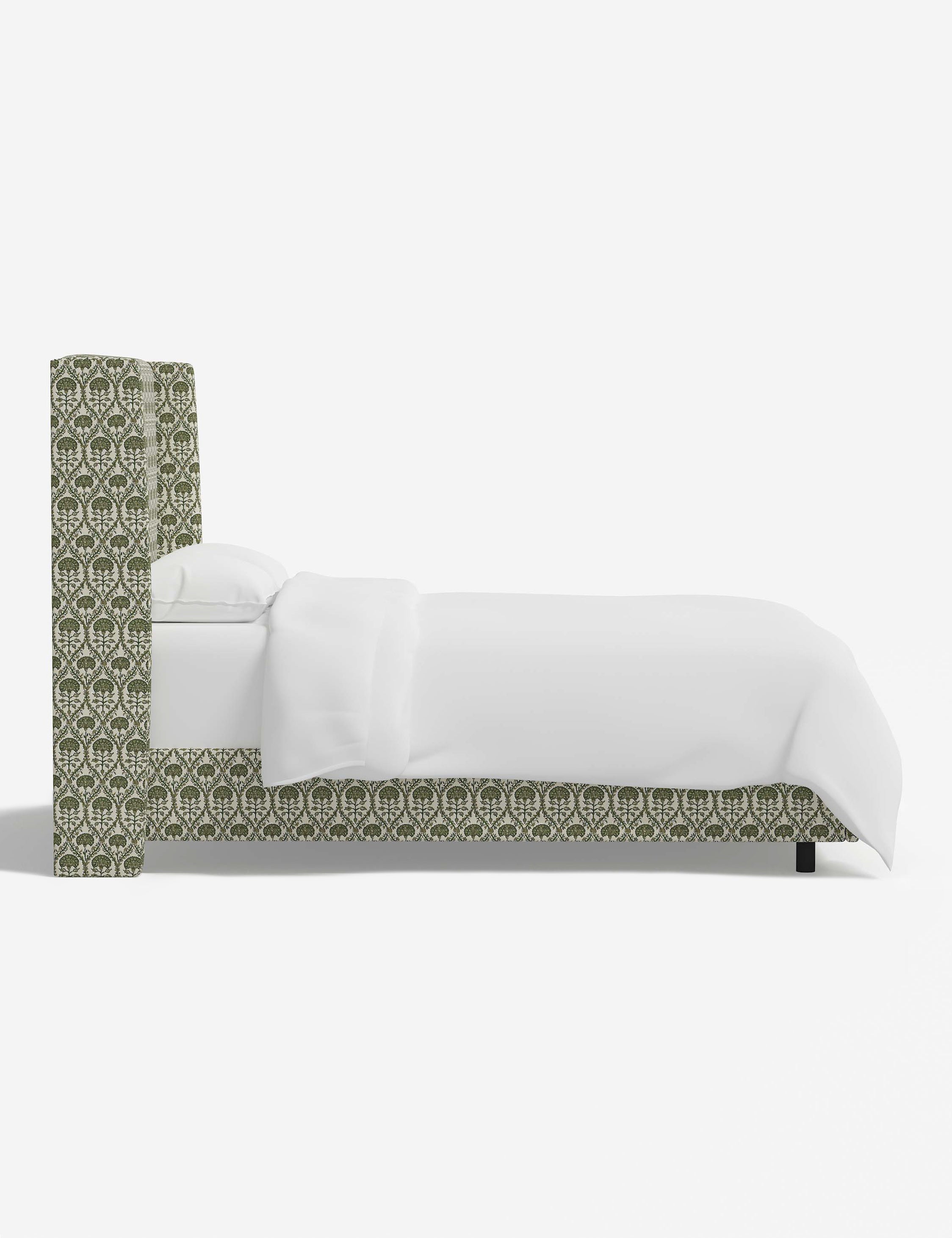 Adara Queen Size Bed Frame with Upholstered Headboard - Modern Platform Bed for Bedroom, Living Room & Guest Room