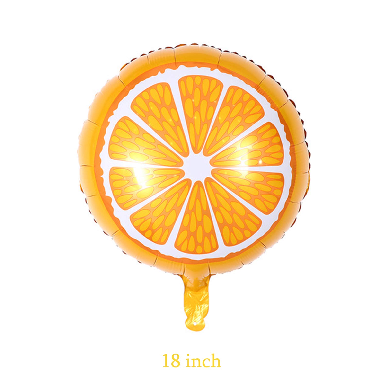 5Pcs Orange Fruit Foil Balloons - Citrus Themed Party Decorations for Birthday, Baby Shower, Wedding, Graduation & Bachelorette Parties - Summer Party Supplies - Perfect for Indoor & Outdoor Celebrations