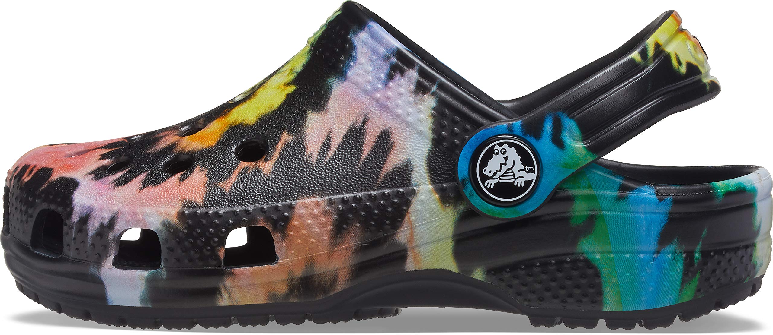 Crocs Kids' Classic Tie Dye Clogs | Waterproof & Comfortable Slip-On Shoes for Boys & Girls | Perfect for Beach, Pool & Outdoor Play